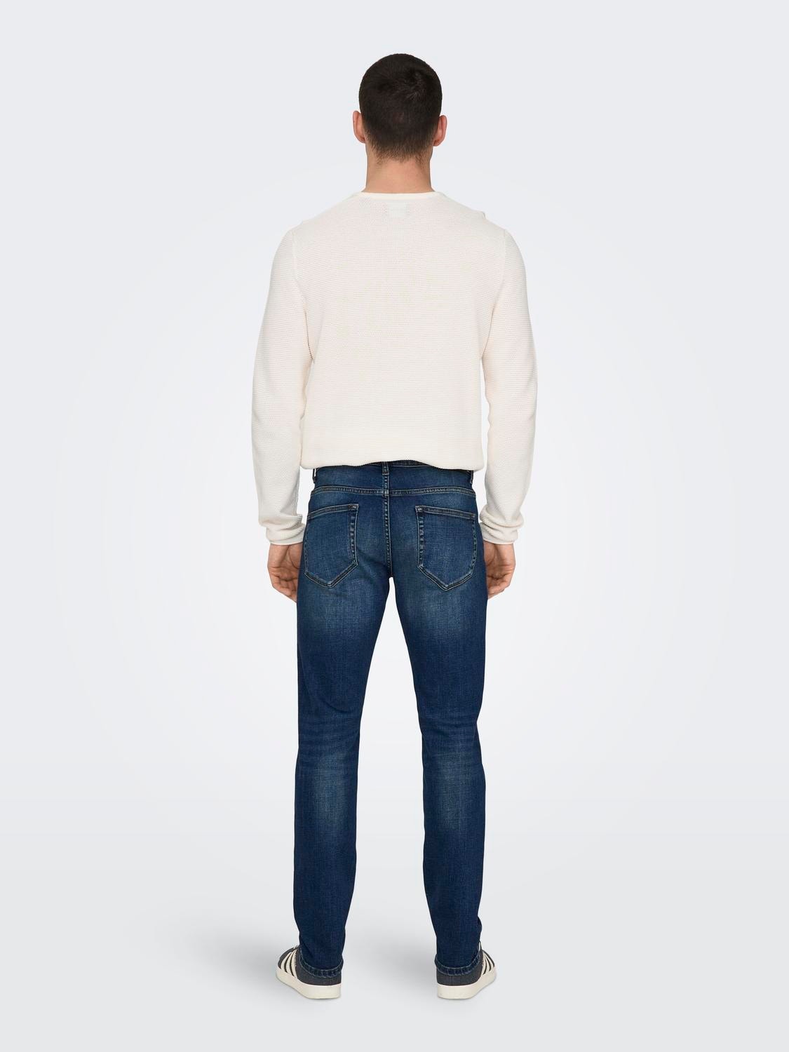 ONLY & SONS Jeans Slim Fit -Dark Medium Blue Denim - 22026817