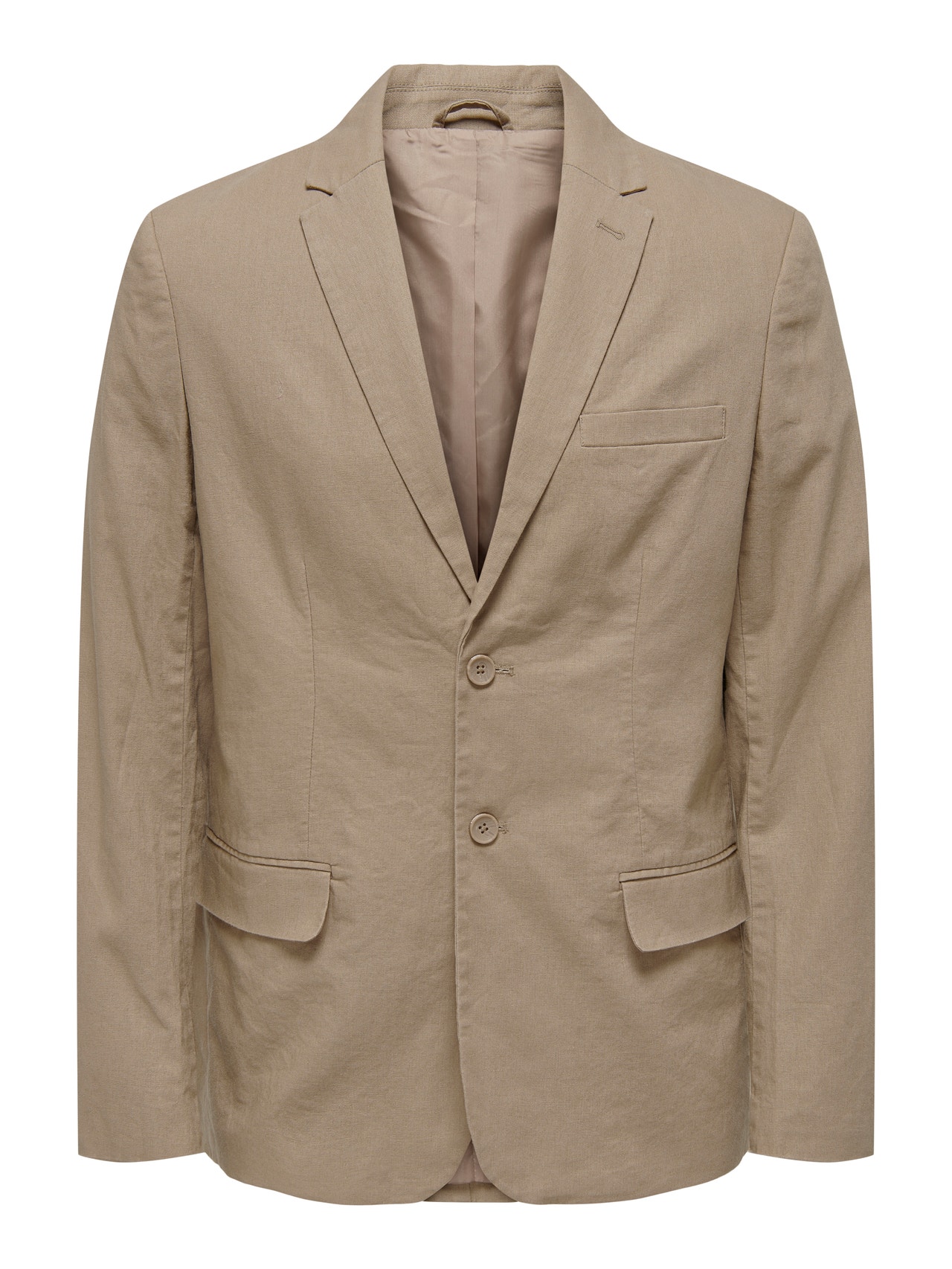 ONLY & SONS Blazers Slim Fit Col à revers -Chinchilla - 22026907