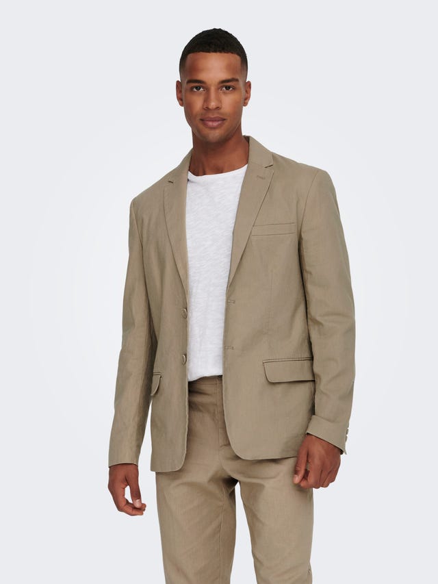 ONLY & SONS Blazers Slim Fit Col à revers - 22026907