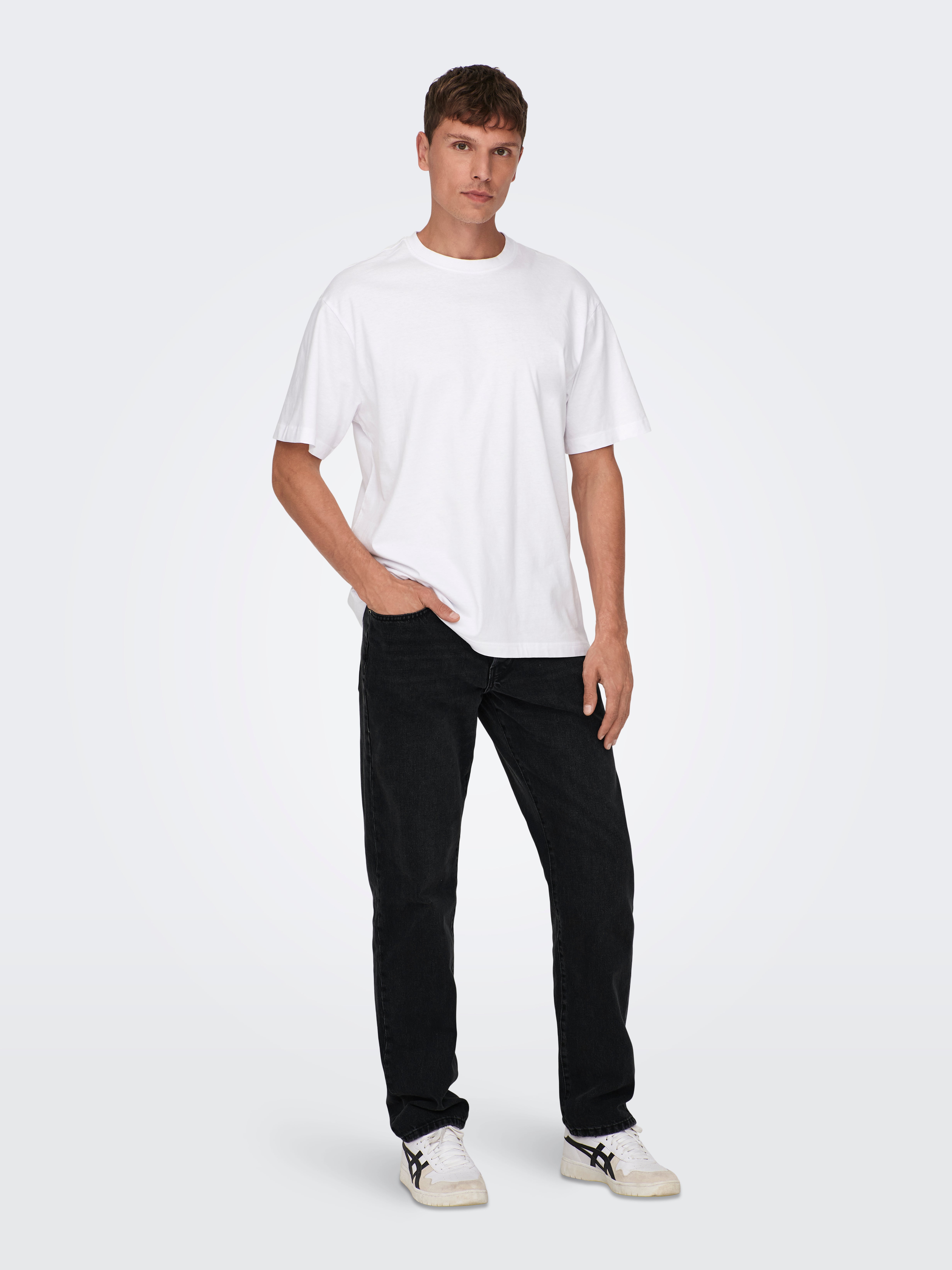 ONSEDGE LOOSE BLK OD 6985 DNM JEANS NOOS | Negro | ONLY & SONS®