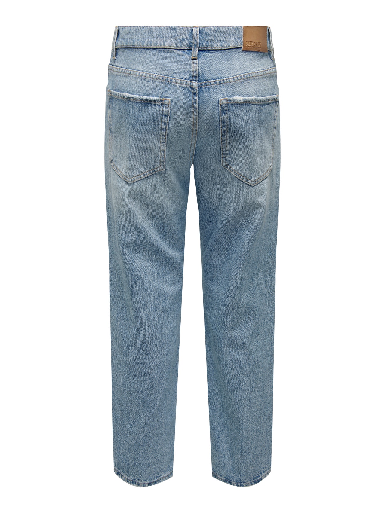 ONLY & SONS Straight Fit Mid waist Jeans -Light Blue Denim - 22026986