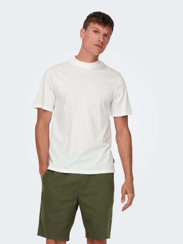 ONLY & SONS Normal passform O-ringning T-shirt - 22027086