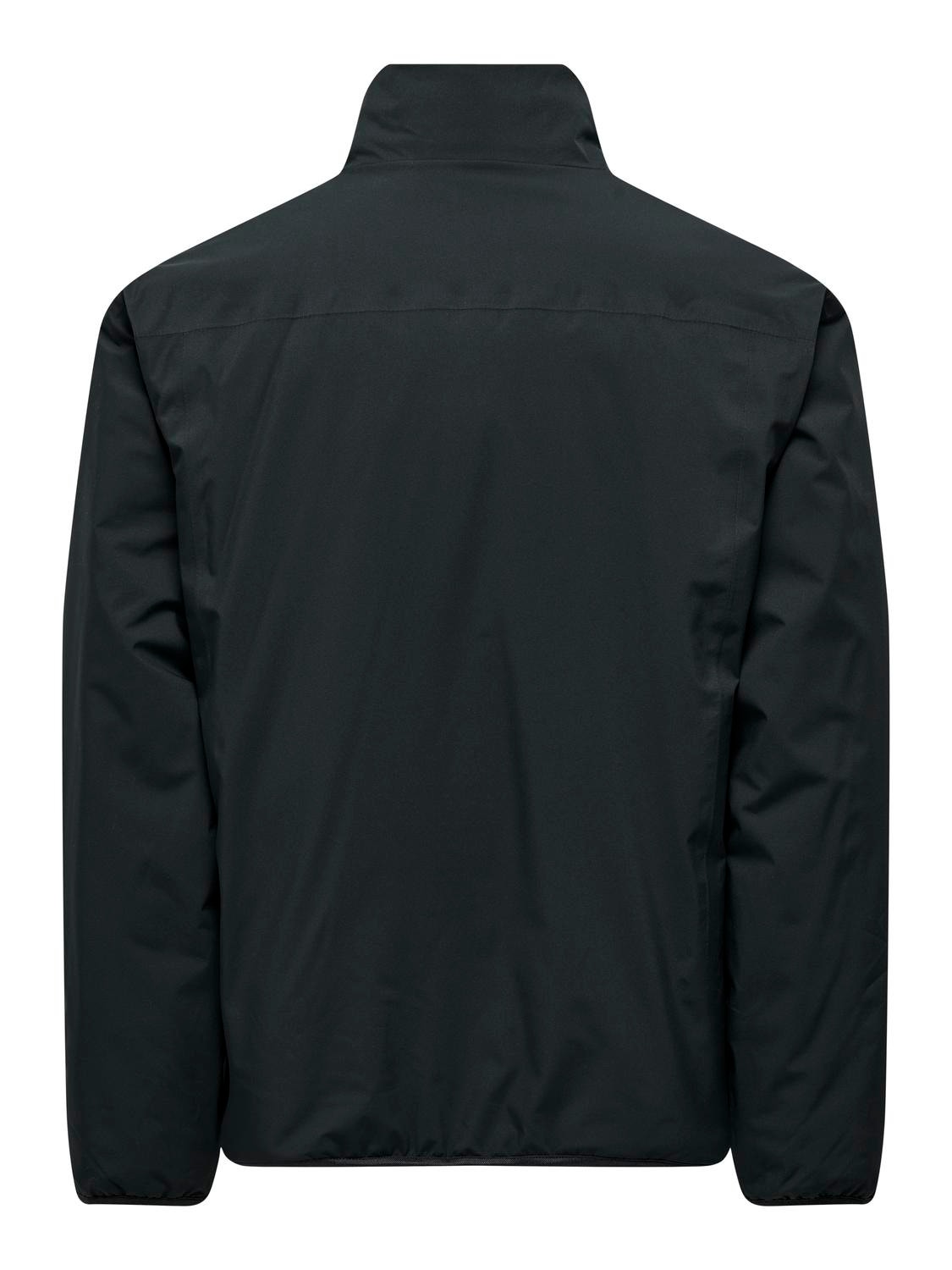 ONLY & SONS High neck Elasticated cuffs Dropped shoulders Jacket -Black - 22027107