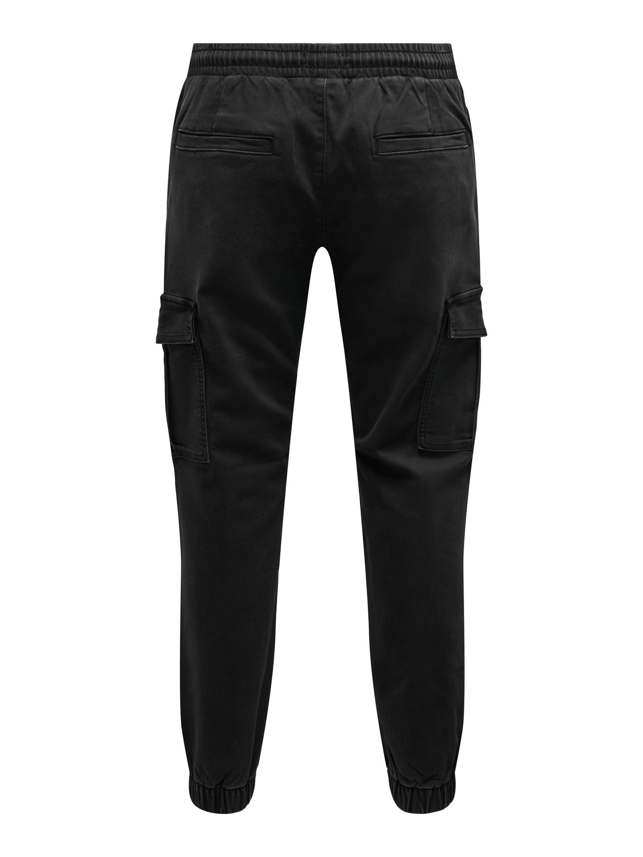 ONLY & SONS Normal passform Medelhög midja Jeans -Washed Black - 22027398
