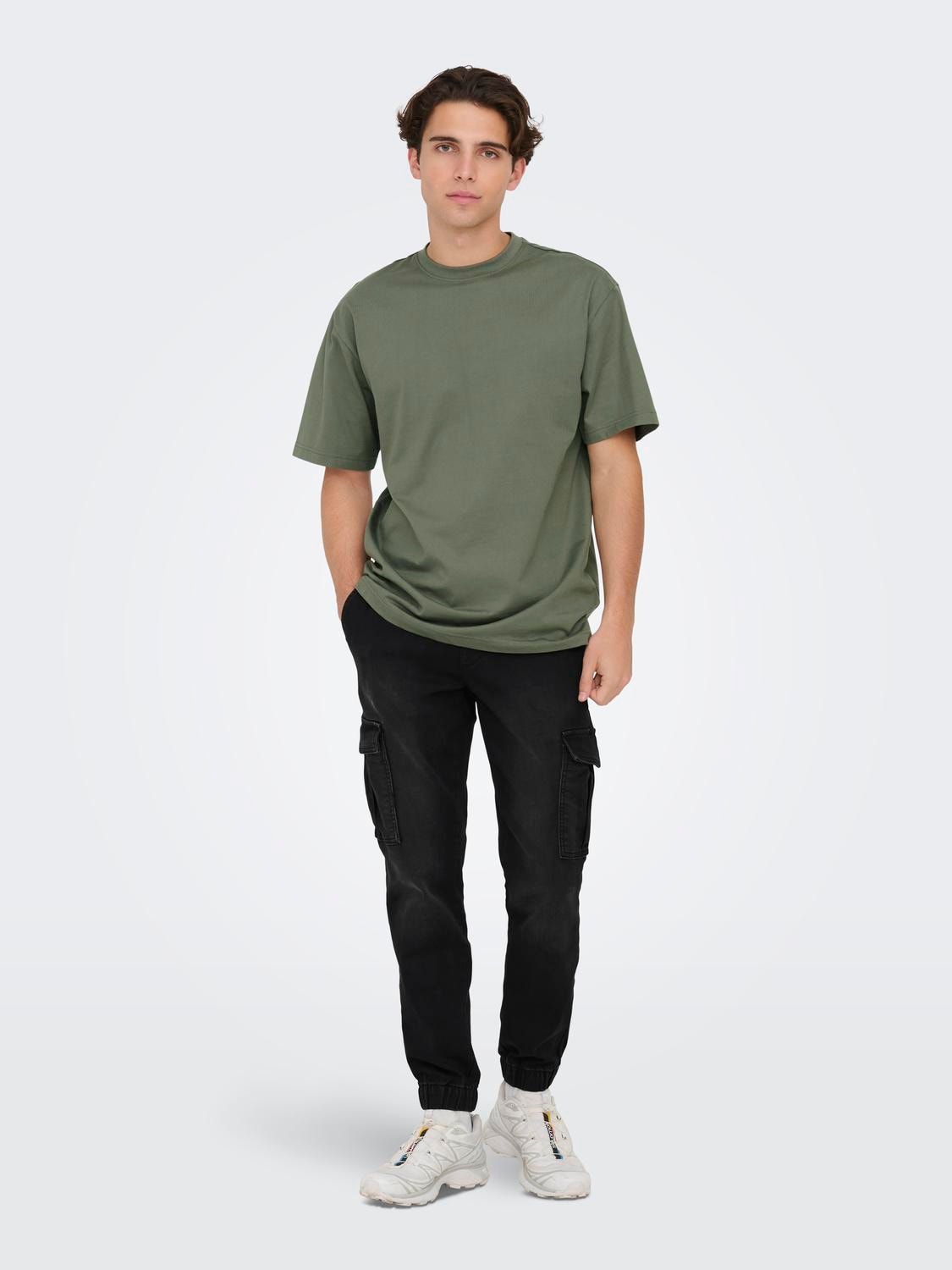 ONLY & SONS Cargo trousers -Washed Black - 22027398
