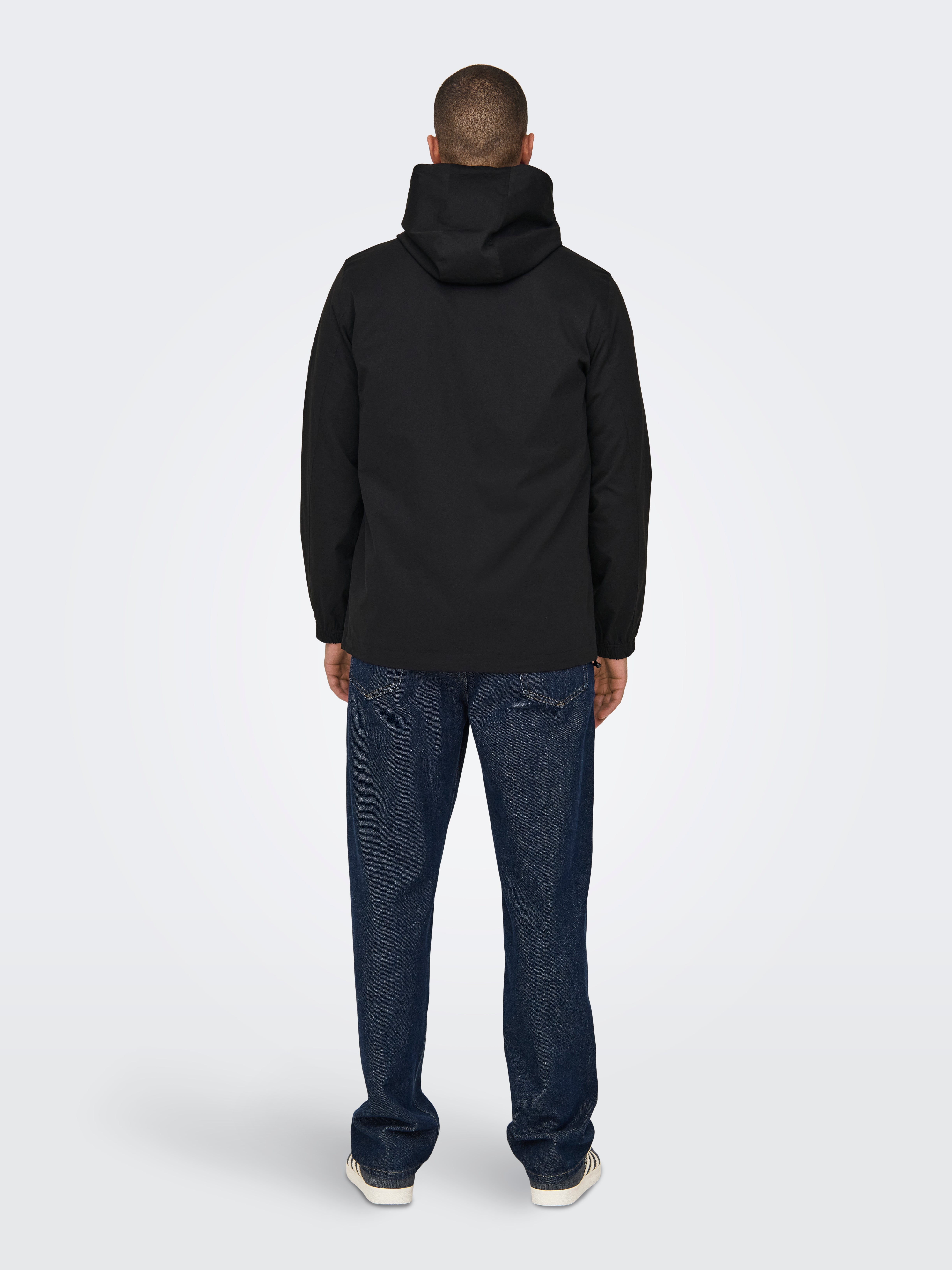 Hood with string regulation Jacket | Black | ONLY & SONS®