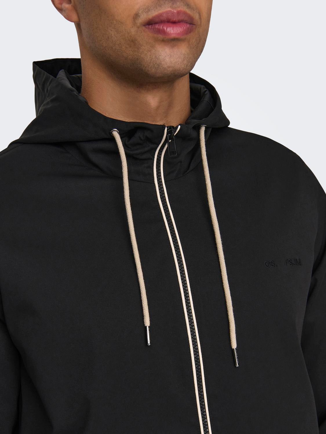 Hood with string regulation Jacket | Black | ONLY & SONS®