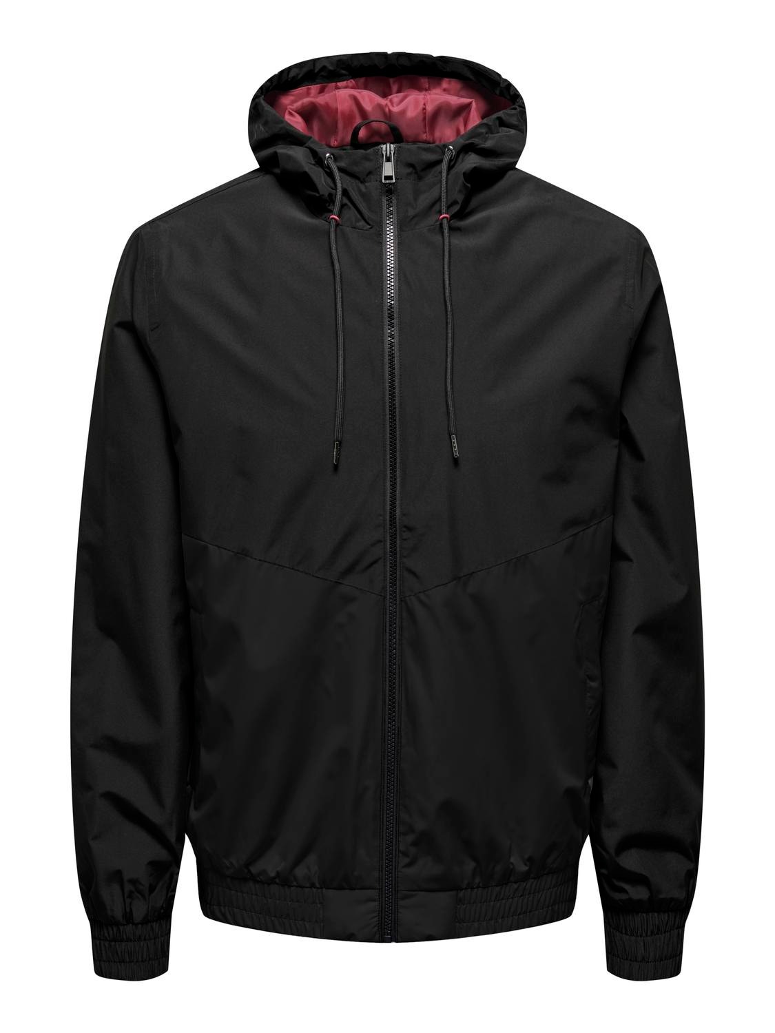 ONLY & SONS Contrast colored jacket -Black - 22027457
