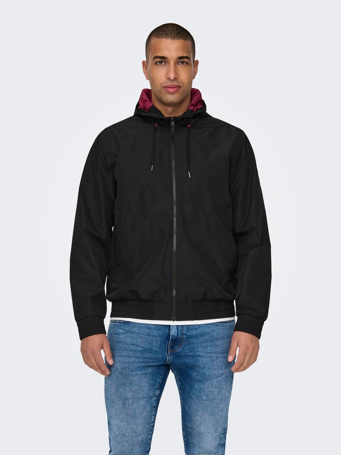 ONLY & SONS Capuchon Jas -Black - 22027457