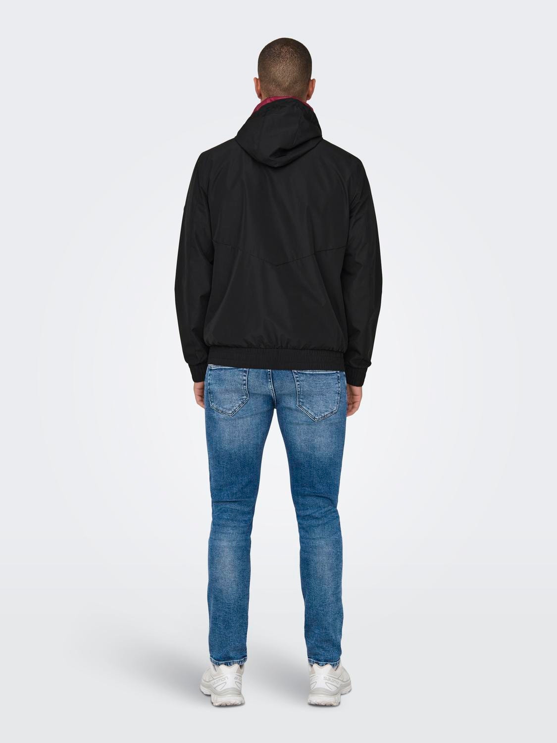 ONLY & SONS Kontrastfarvet jakke -Black - 22027457