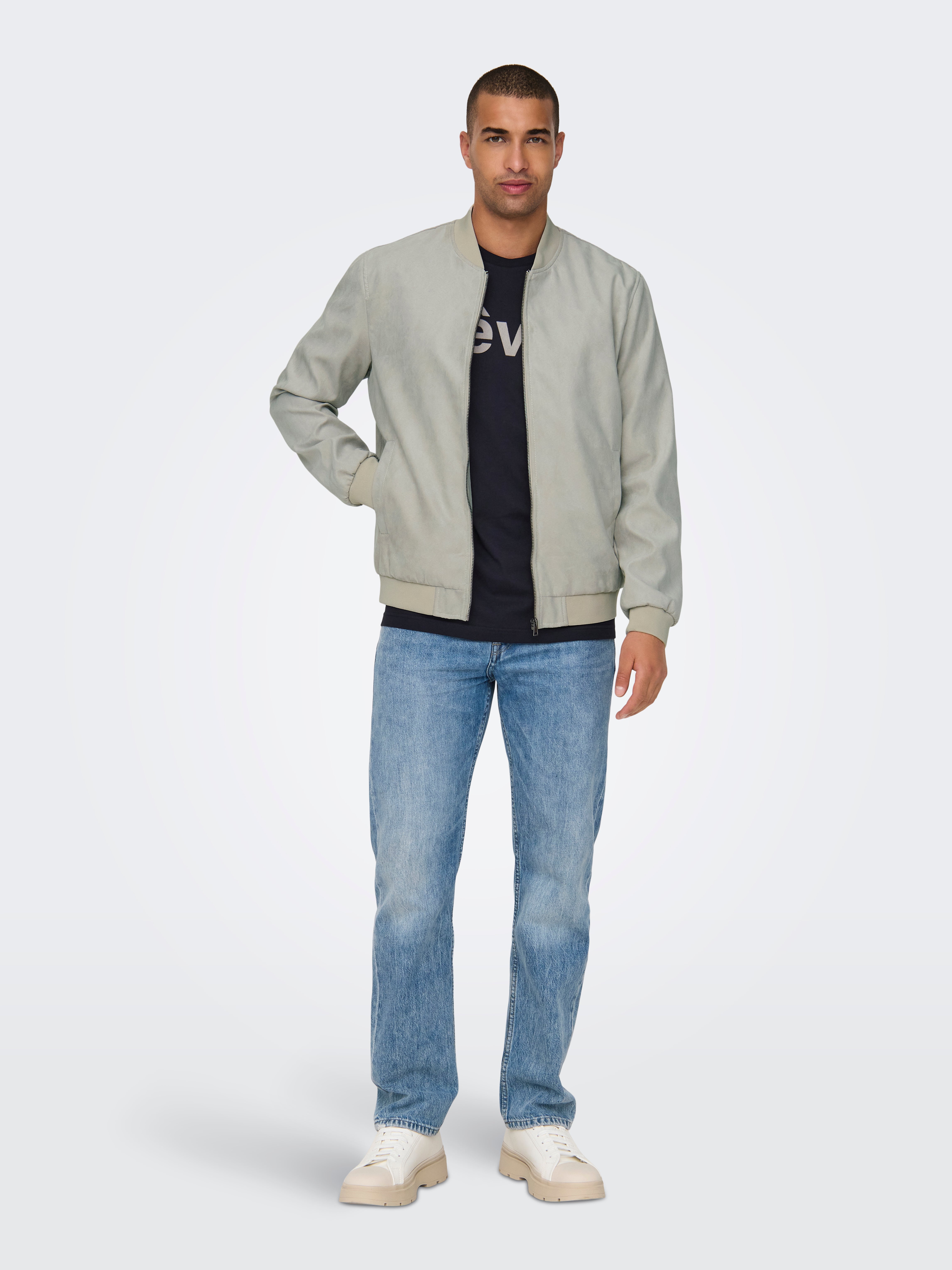 24ss BIO daily my jacket ポーカーズ　11747391 ONSCAYSON Puffer jacket | Dark Grey | ONLY & SONS®