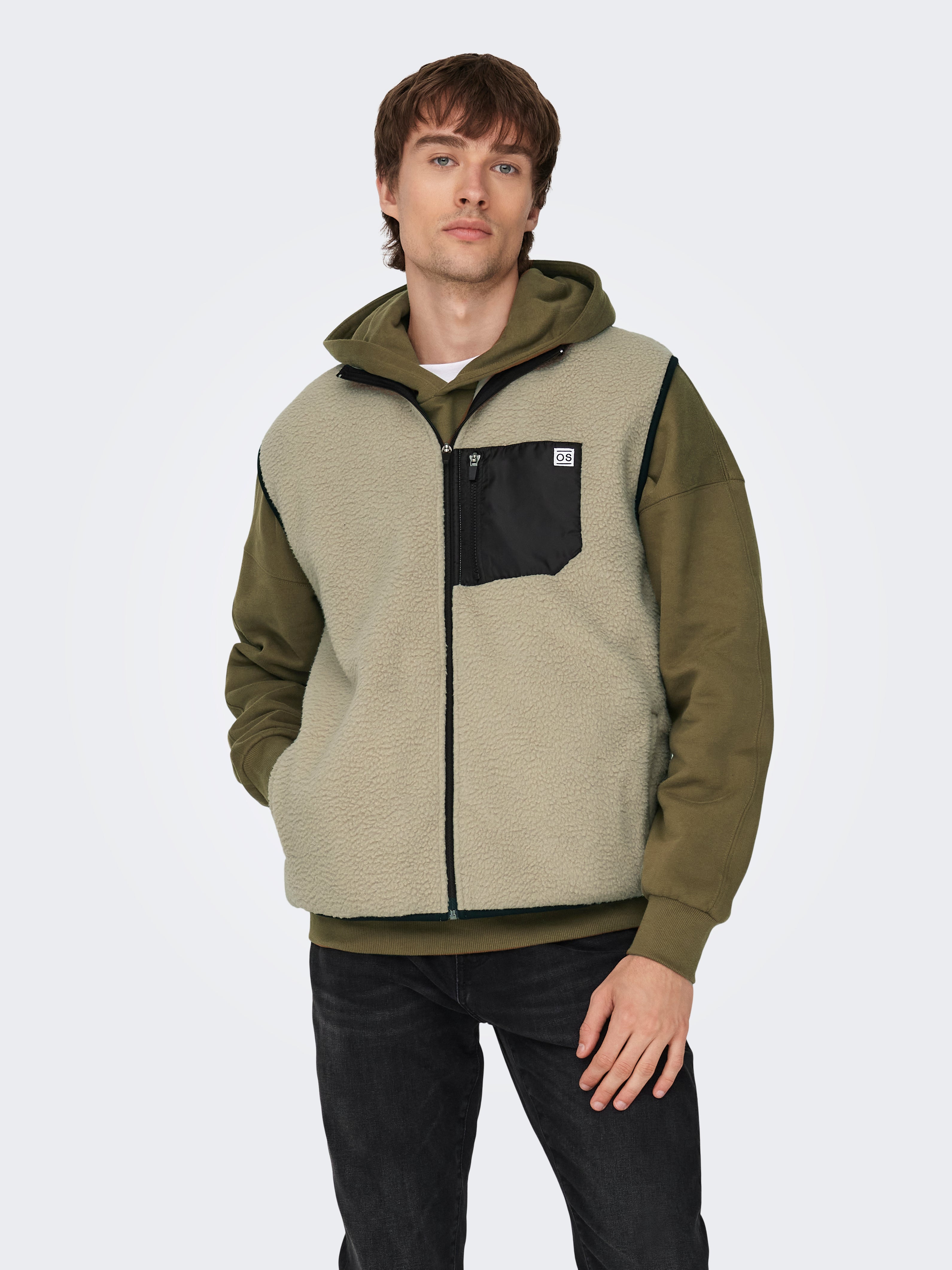 ONSJUST Sweatshirt | Light Grey | ONLY & SONS®