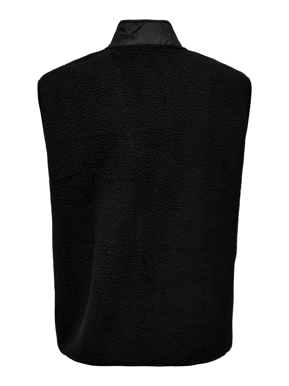 ONLY & SONS Regular Fit High neck Sweatshirt -Black - 22027491
