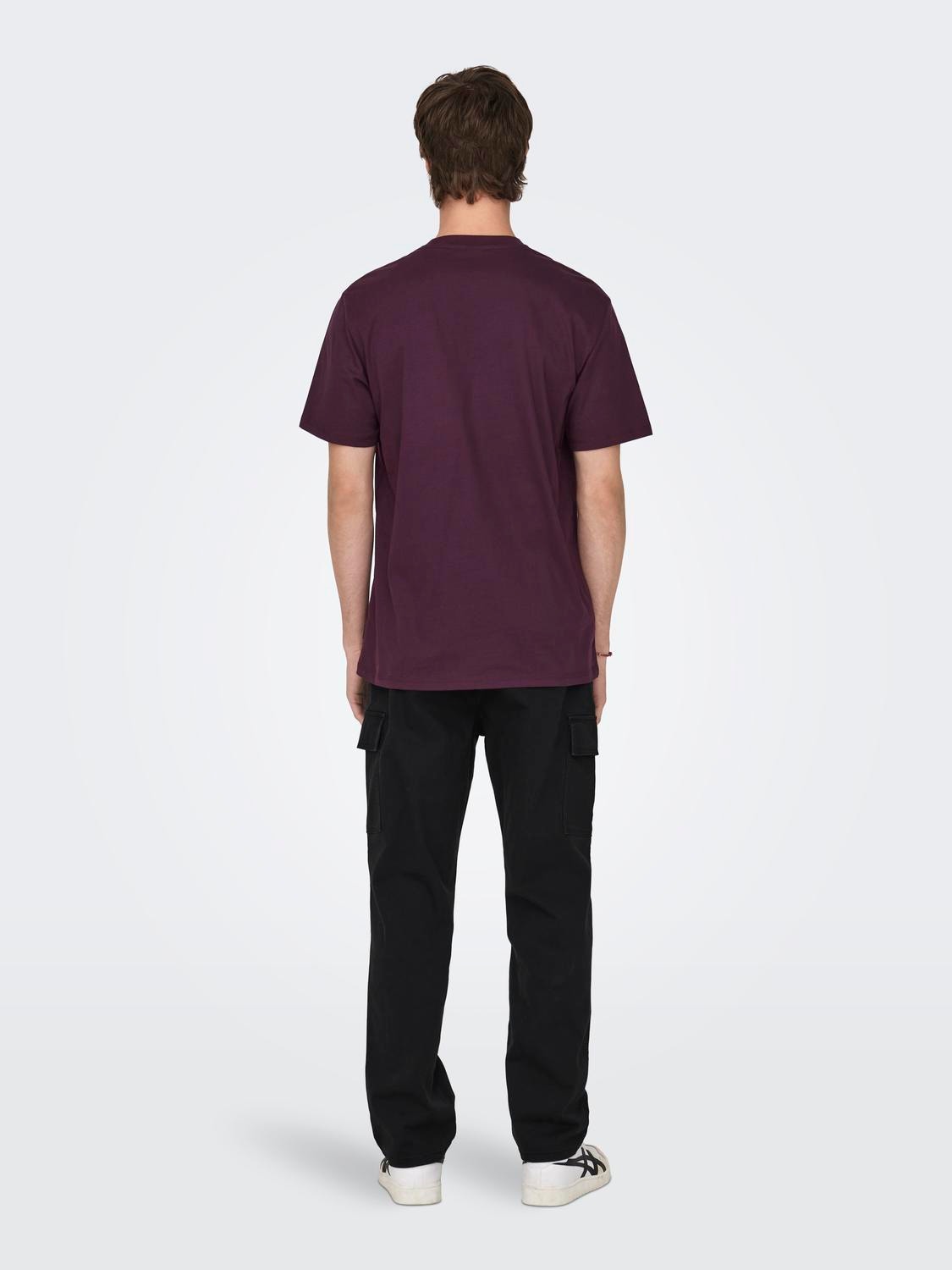 ONLY & SONS O-neck t-shirt -Winetasting - 22027521