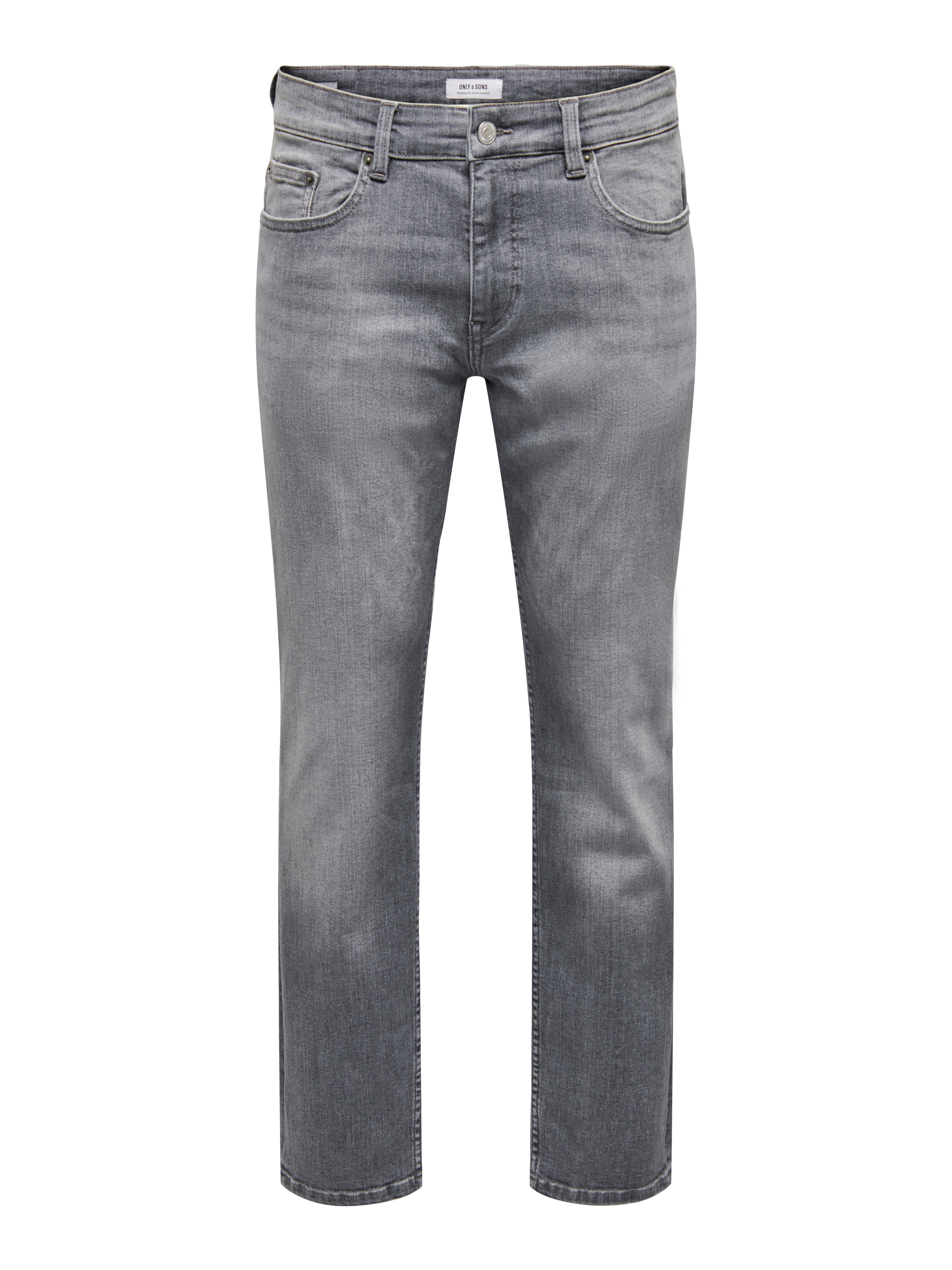 Regular Fit Mid waist Jeans | Medium Grey | ONLY & SONS®