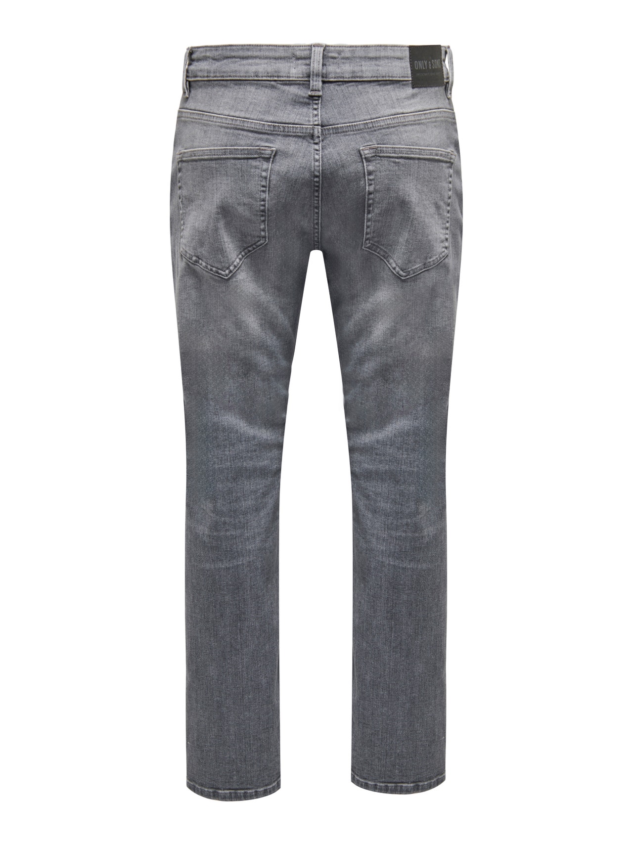ONLY & SONS Normal passform Medelhög midja Jeans -Medium Grey Denim - 22027572
