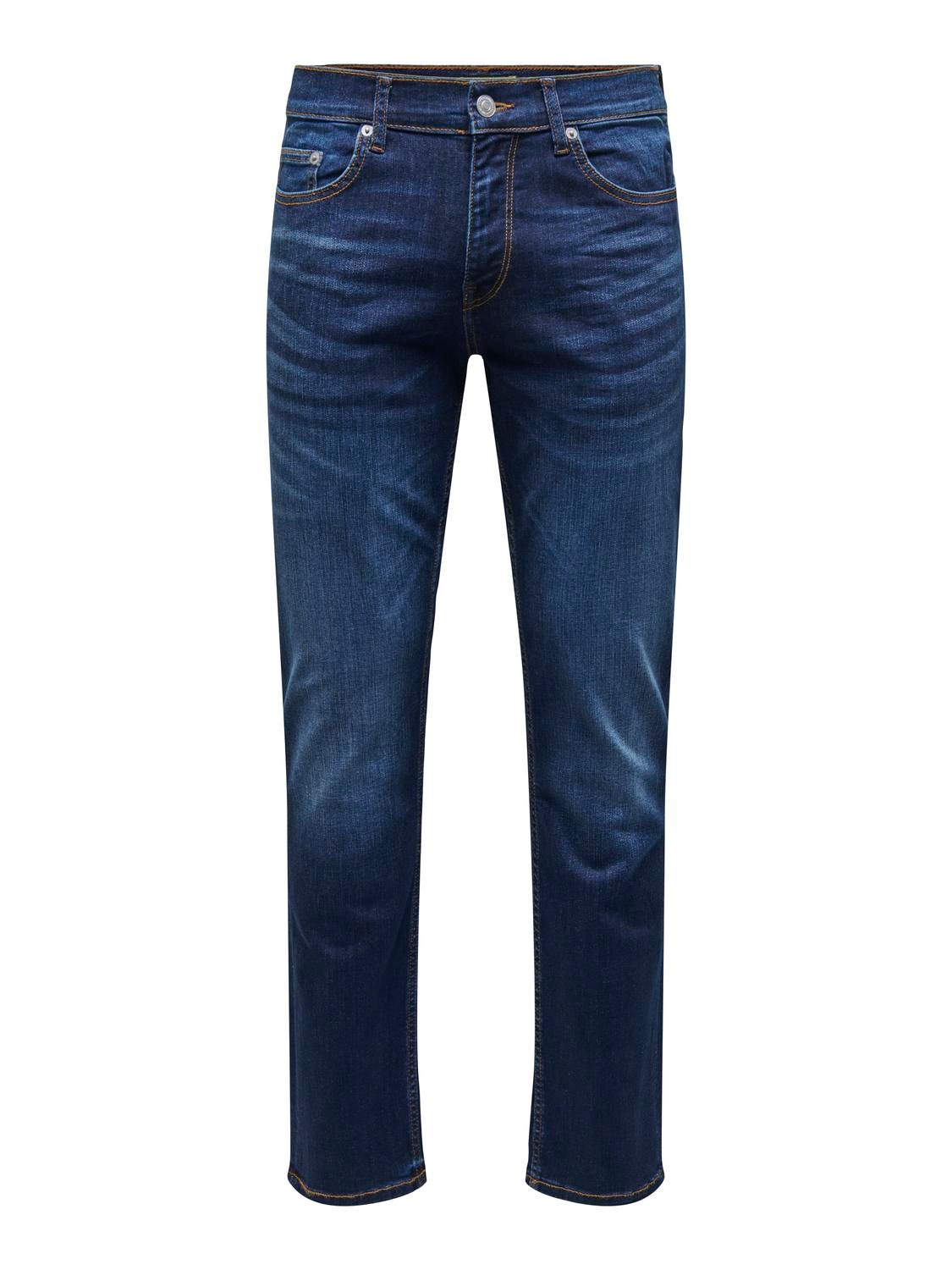 ONLY & SONS Jeans Regular Fit -Dark Blue Denim - 22027641