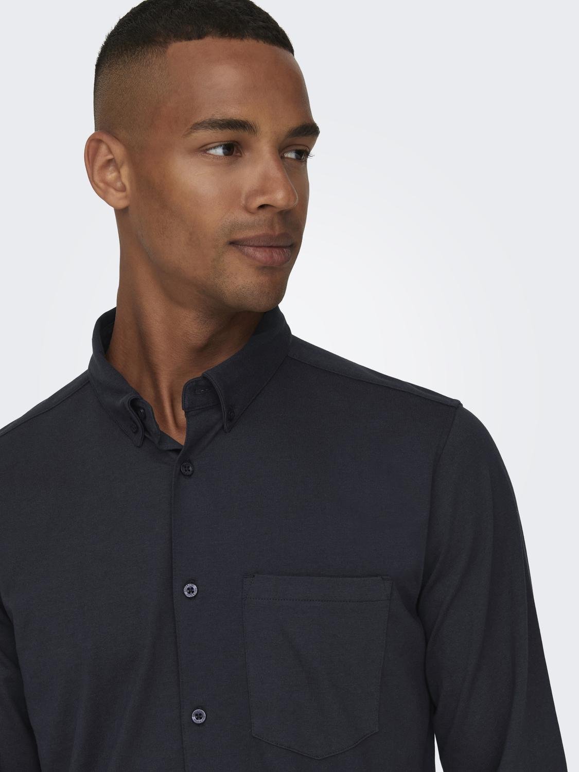 ONLY & SONS Classic shirt -Dark Navy - 22027665