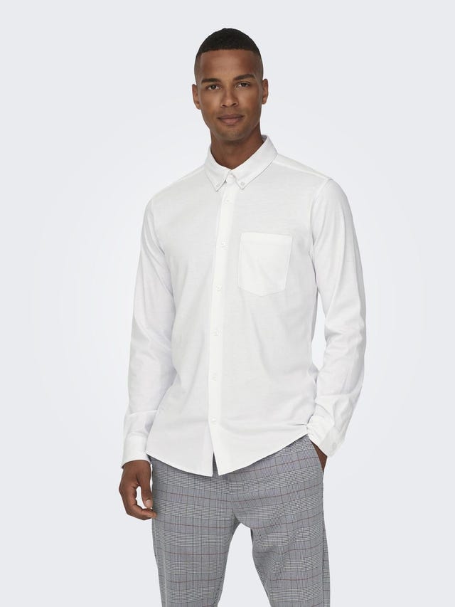 ONLY & SONS Slim fit Button down-kraag Overhemd - 22027665