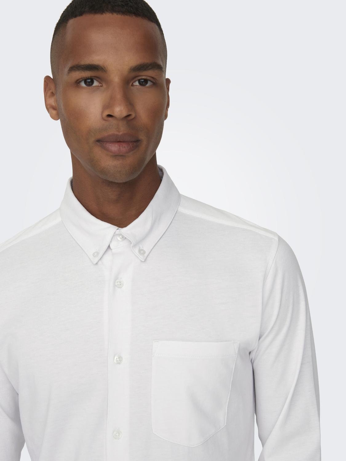 ONLY & SONS Klassisk skjorte -Bright White - 22027665