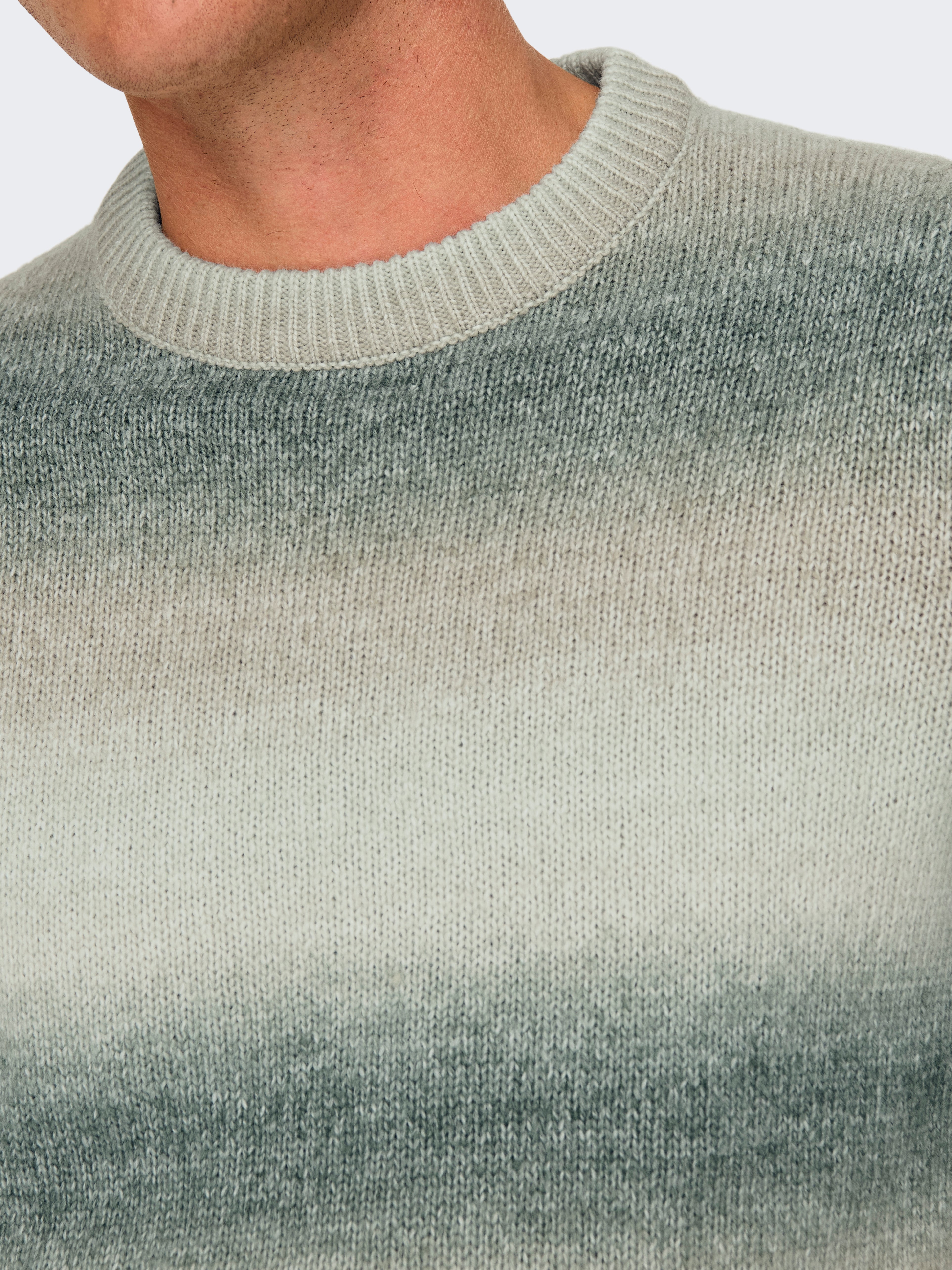 deresデレス only one sweater★ライトグレー Women's Light Grey Knitted Long Sleeve Pullover Sweater