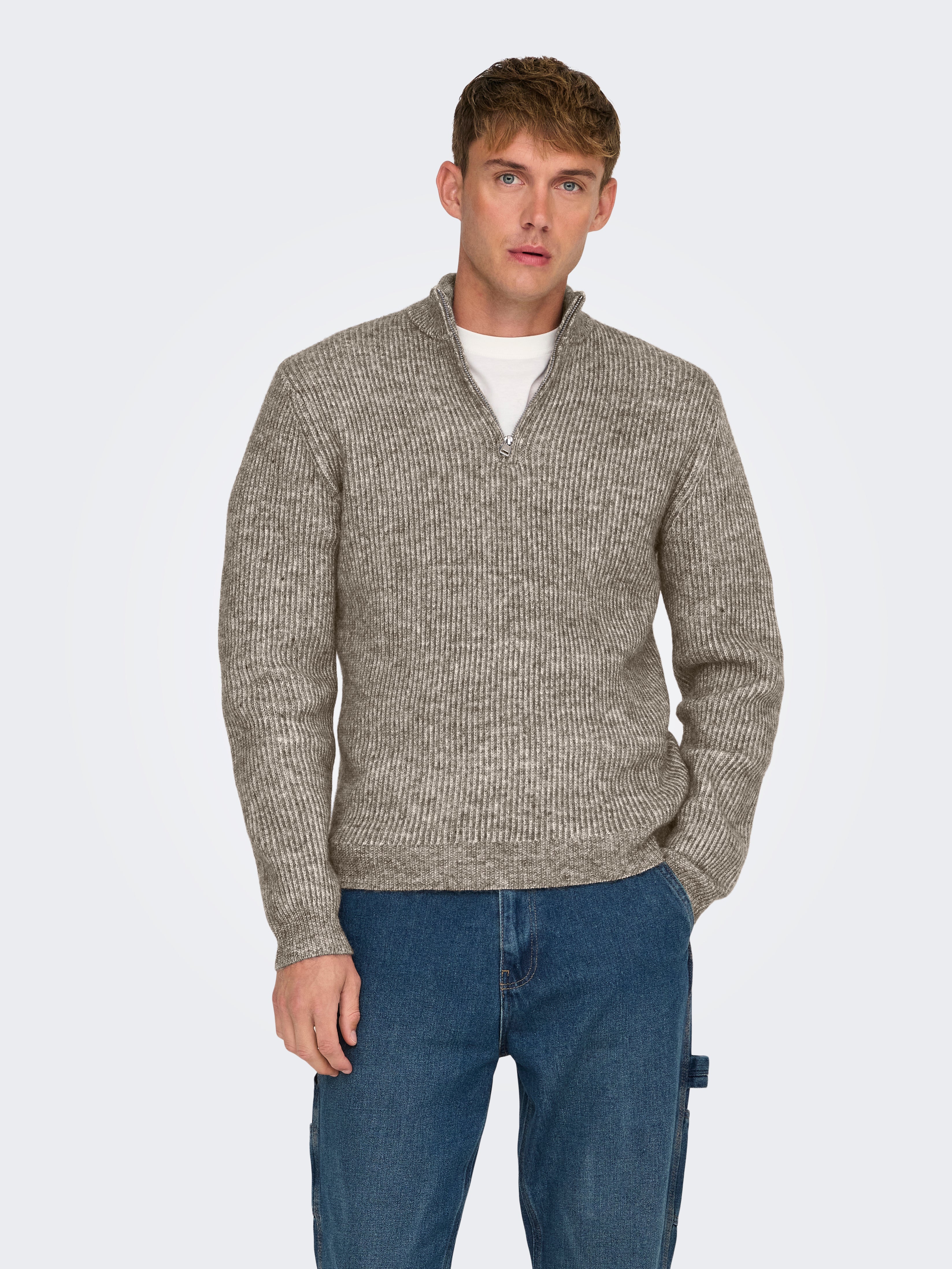 ONSPANTER Pullover | Medium Grey | ONLY & SONS®