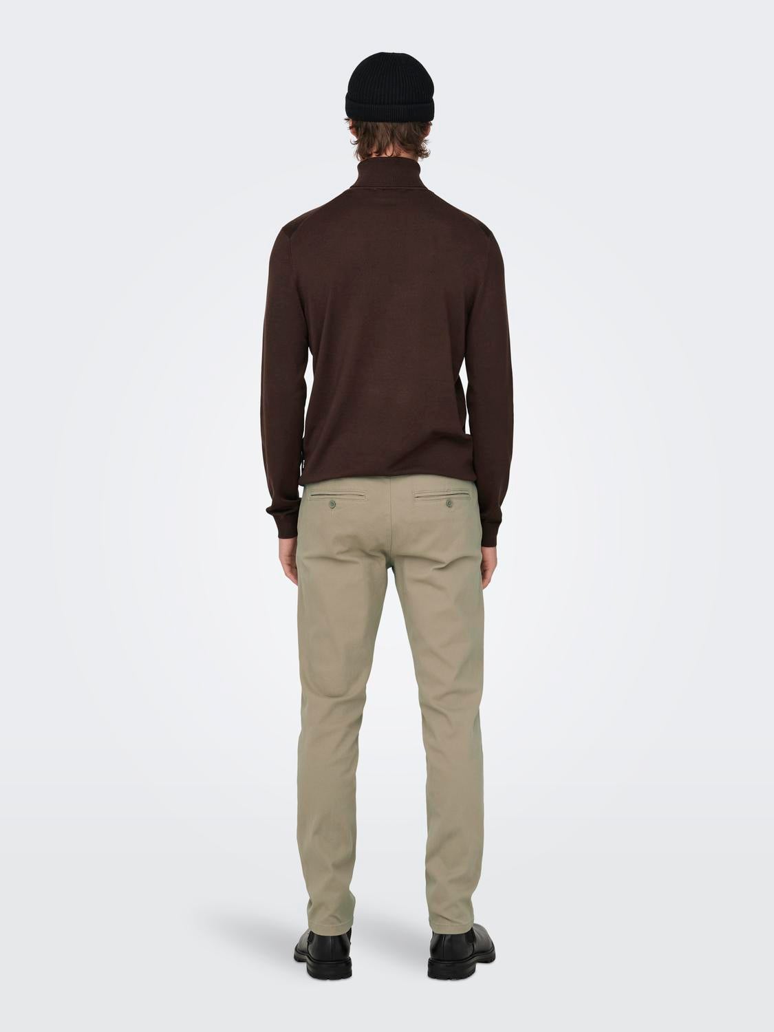 ONSMARK Slim Fit Chino trousers | Medium Grey | ONLY & SONS® ONSMARK Slim Fit Chino trousers | Medium Grey | ONLY & SONS®