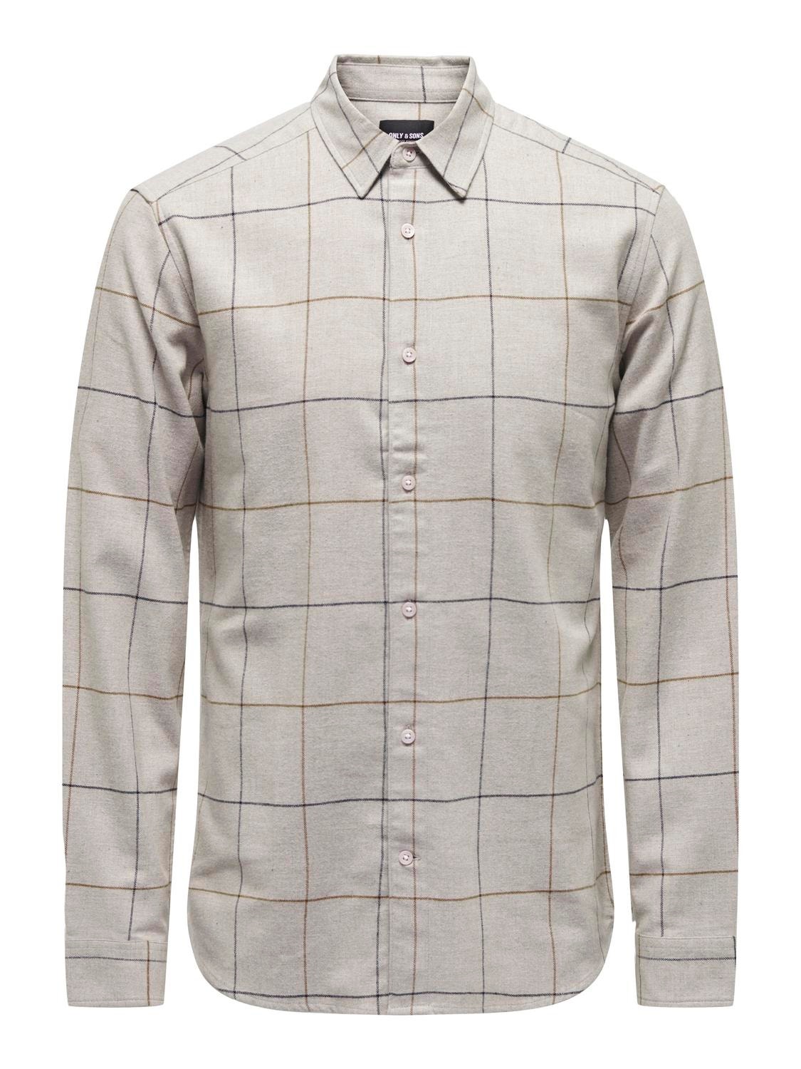ONLY & SONS Classic shirt -Light Grey Melange - 22027786