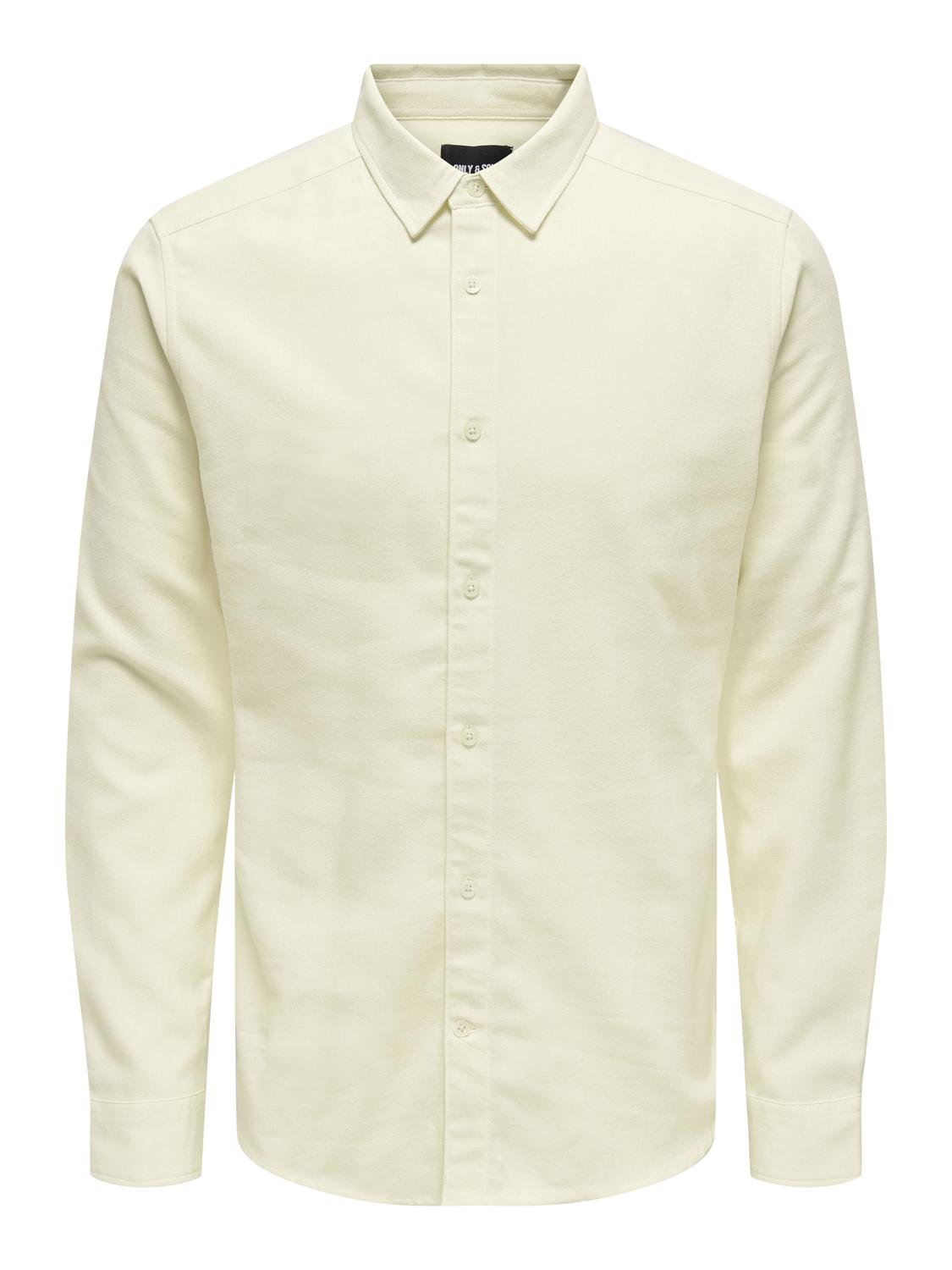 ONLY & SONS Camisas Corte regular Cuello de camisa -Antique White - 22027786