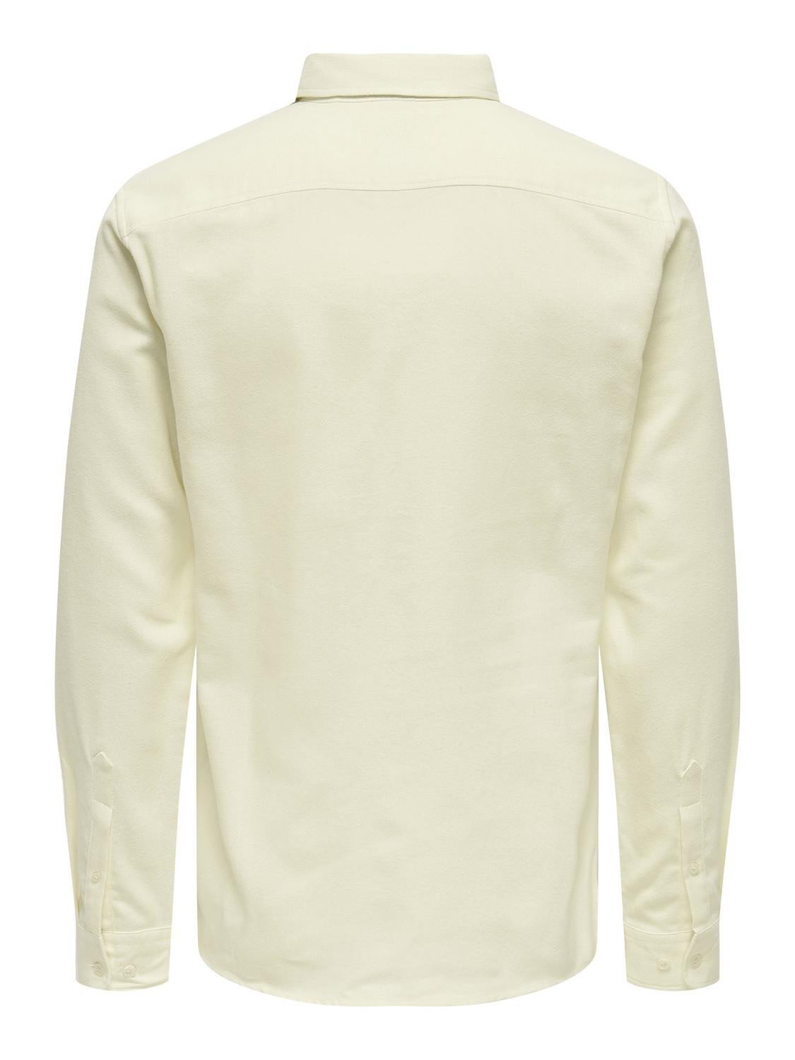ONLY & SONS Regular Fit Skjortekrage Skjorte -Antique White - 22027786