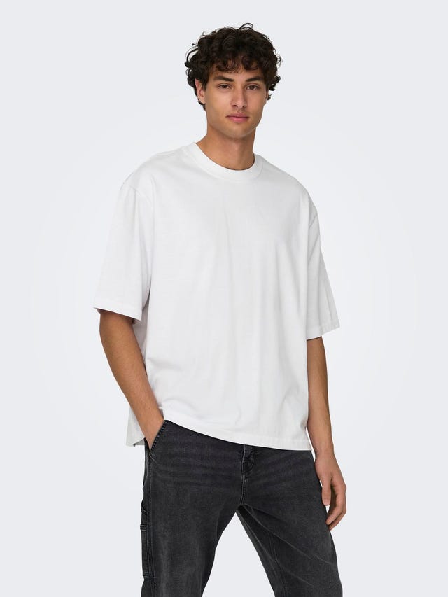 ONLY & SONS Oversized fit O-hals T-shirts - 22027787