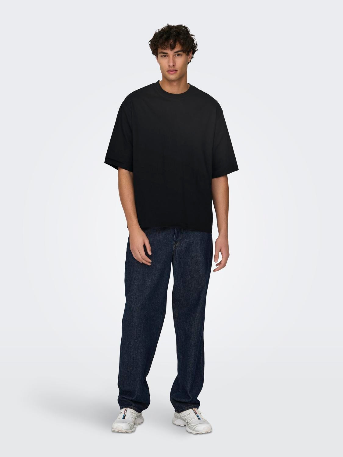 ONLY & SONS Oversized fit O-hals T-shirts -Black - 22027787