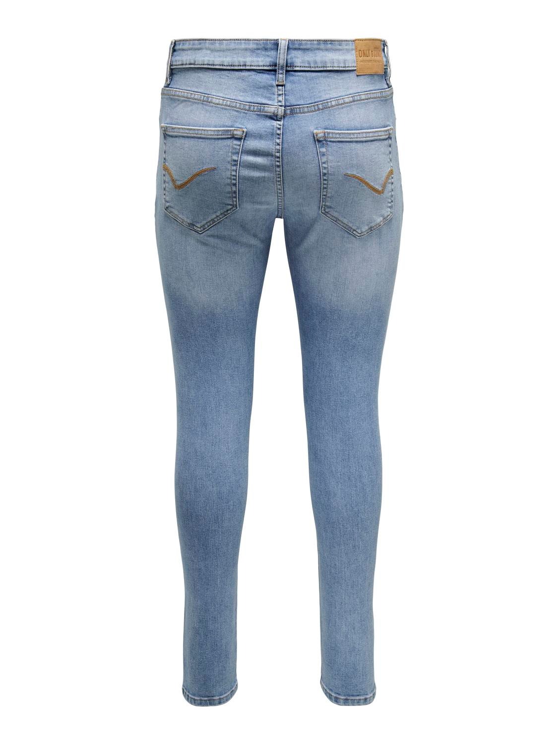 ONLY & SONS Jeans med spray on fit Medelhög midja Jeans -Light Blue Denim - 22027848
