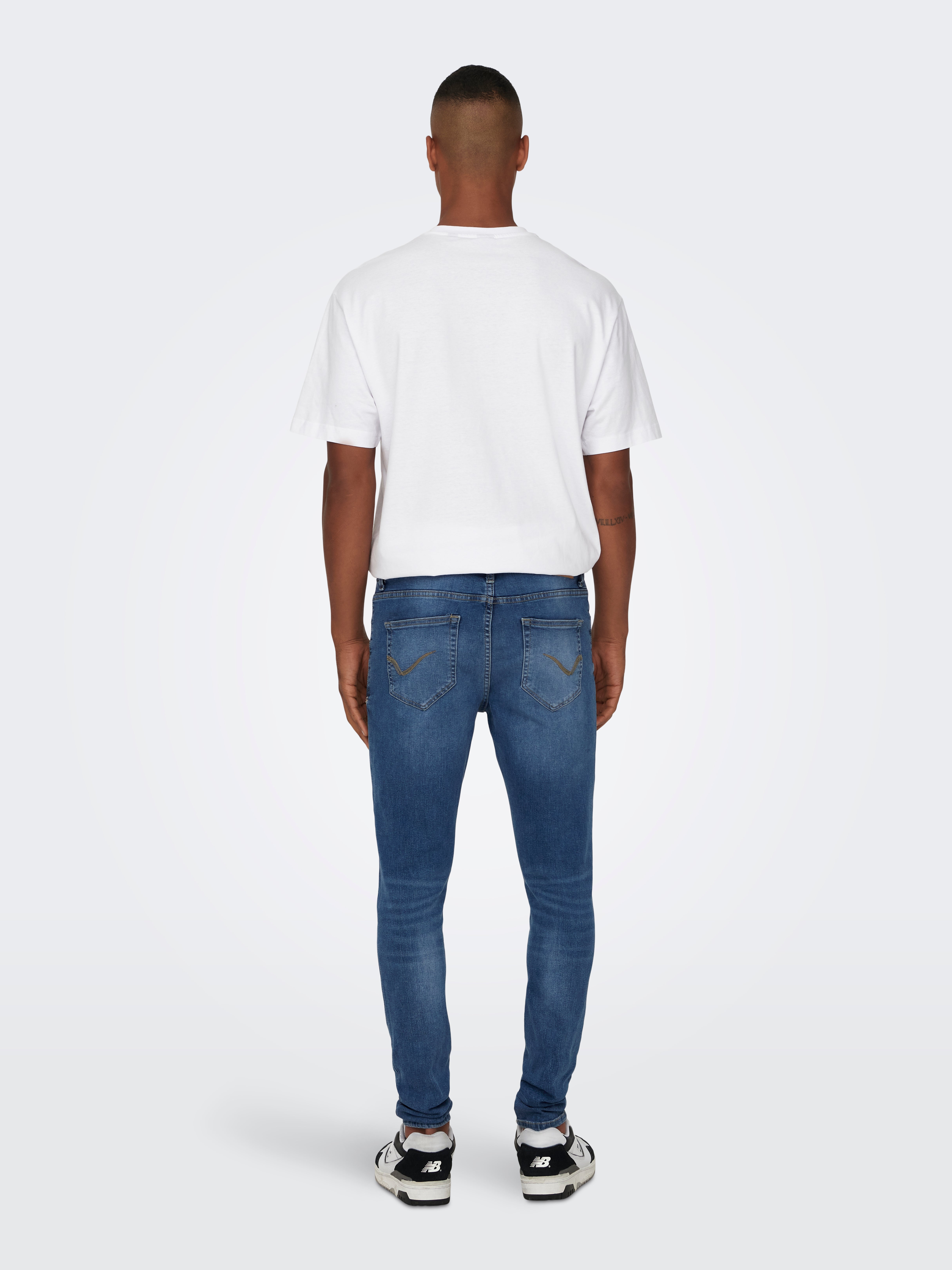 ONSFly Spray Denim Jeans | Mittelblau | ONLY & SONS®