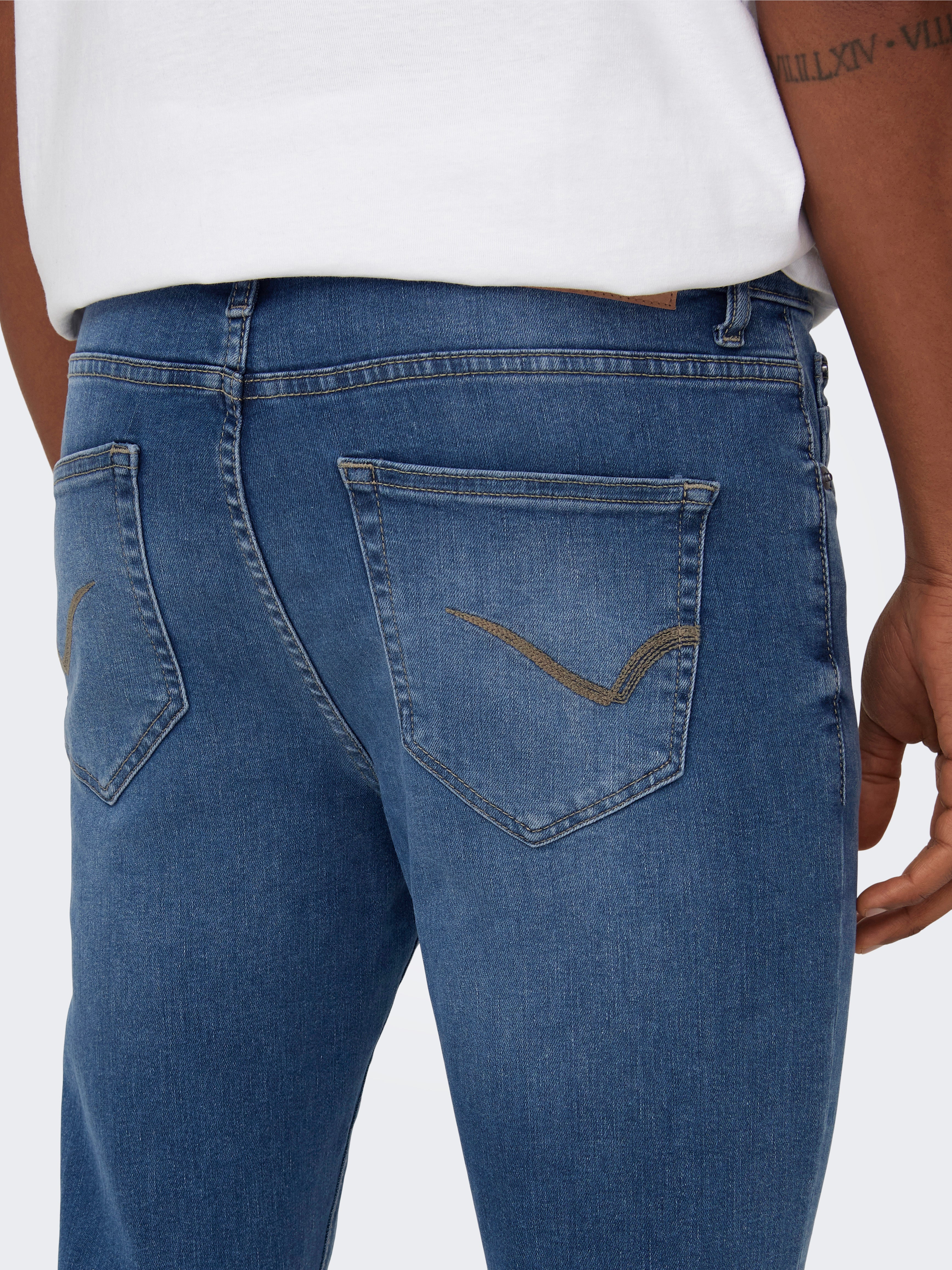 ONSFly Spray Denim Jeans | Mittelblau | ONLY & SONS®