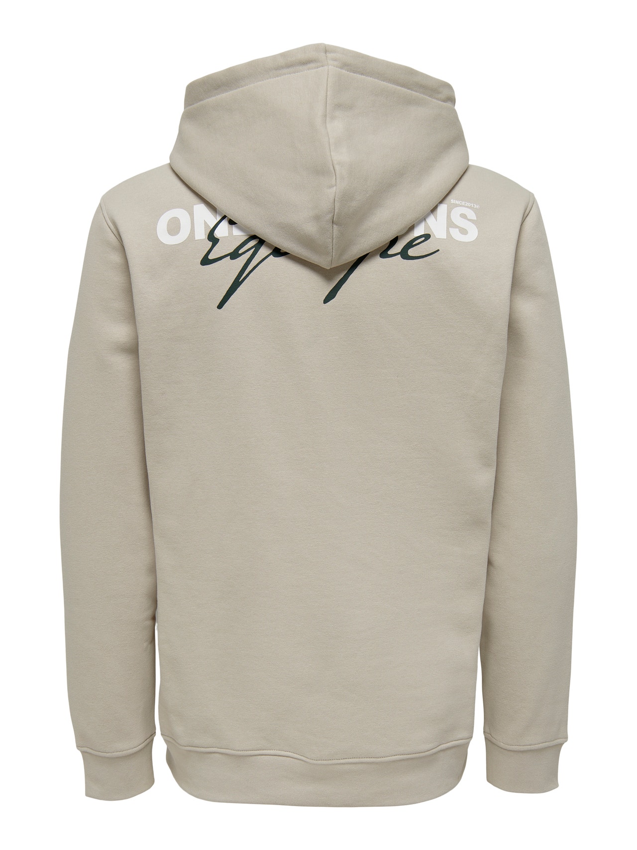 ONLY & SONS Normal passform Hoodie Sweatshirt -Silver Lining - 22027855