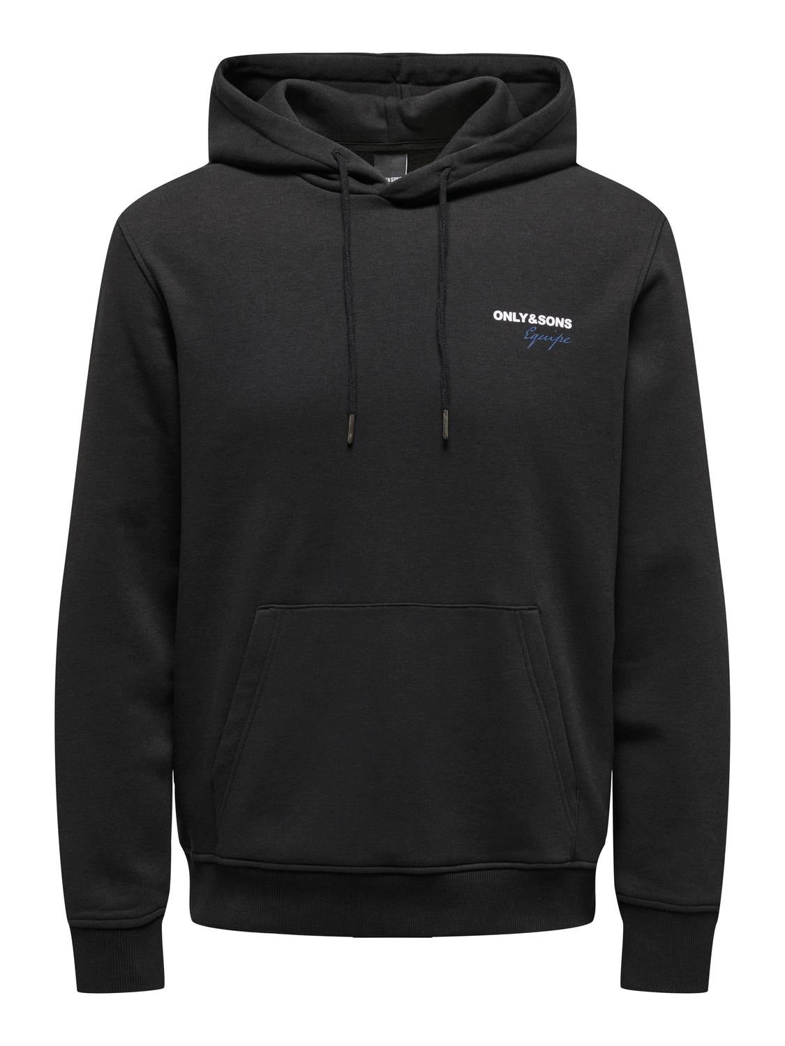 Regular Fit Hoodie Sweatshirt | Black | ONLY & SONS®