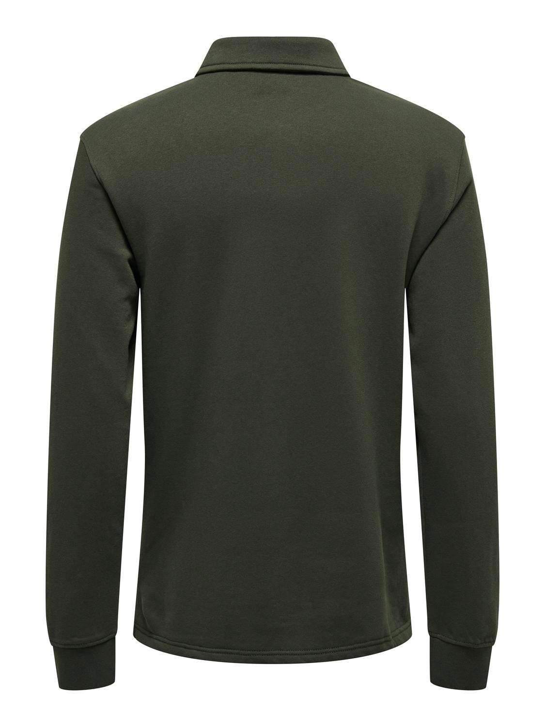 ONLY & SONS Long sleeved polo -Rosin - 22027857