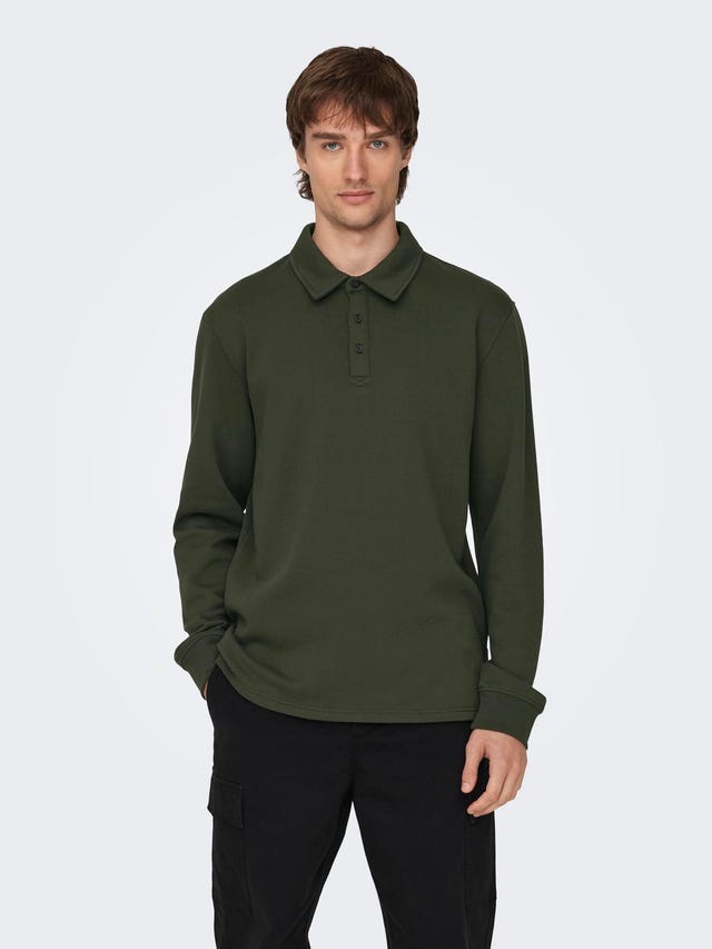 ONLY & SONS Normal passform Piké Sweatshirt - 22027857