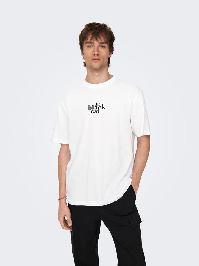 ONLY & SONS Locker geschnitten Rundhals T-Shirt - 22027893