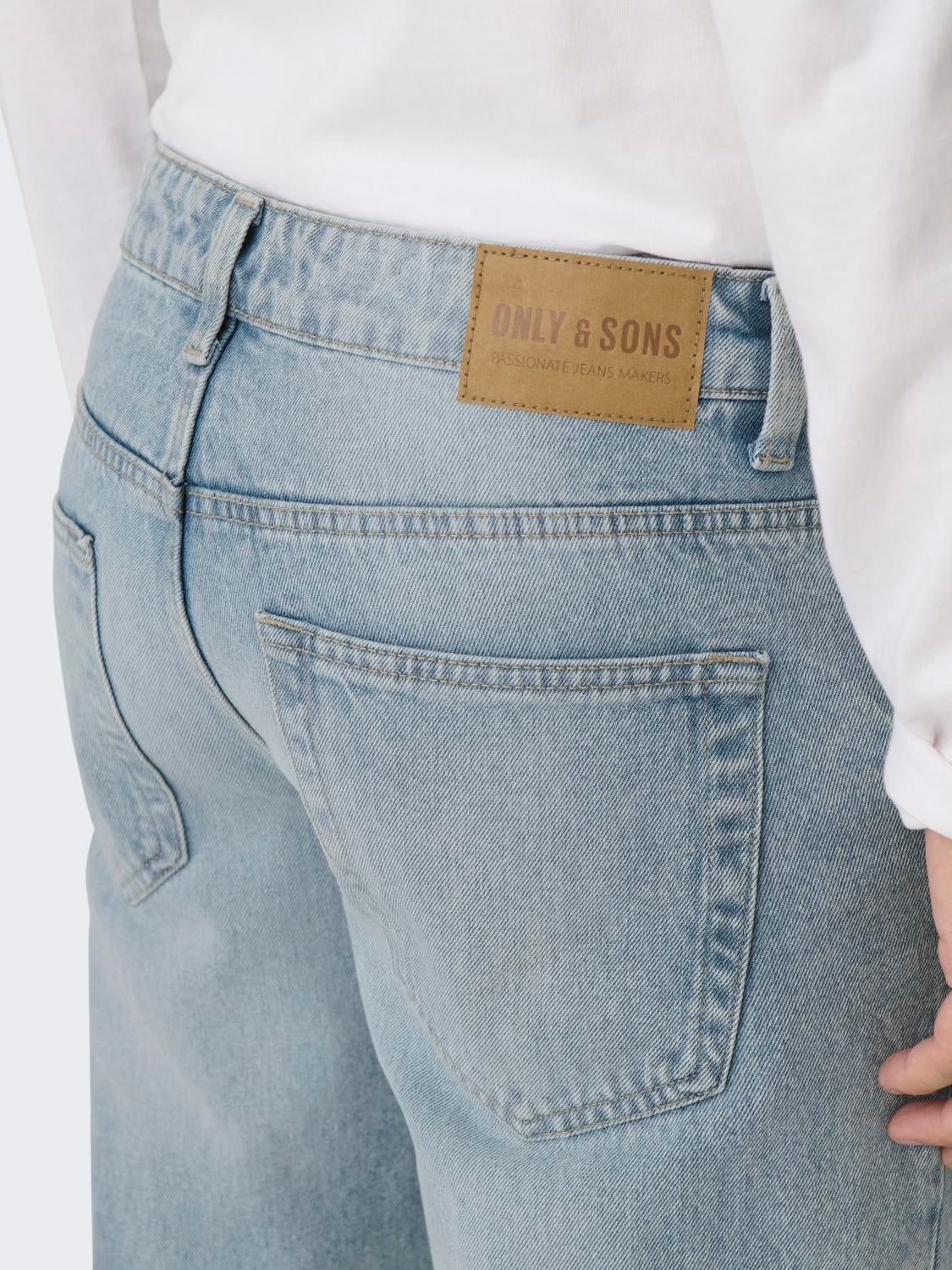 ONSEDGE ORG. STRAIGHT 7901 EY BOX JEANS | Light Blue | ONLY & SONS®