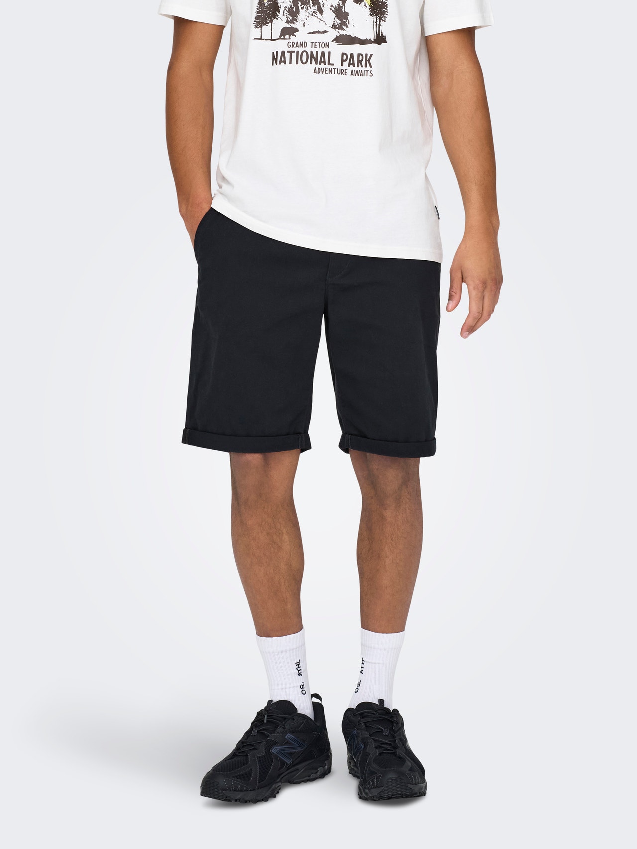 ONLY & SONS Regular fit Shorts -Dark Navy - 22027905