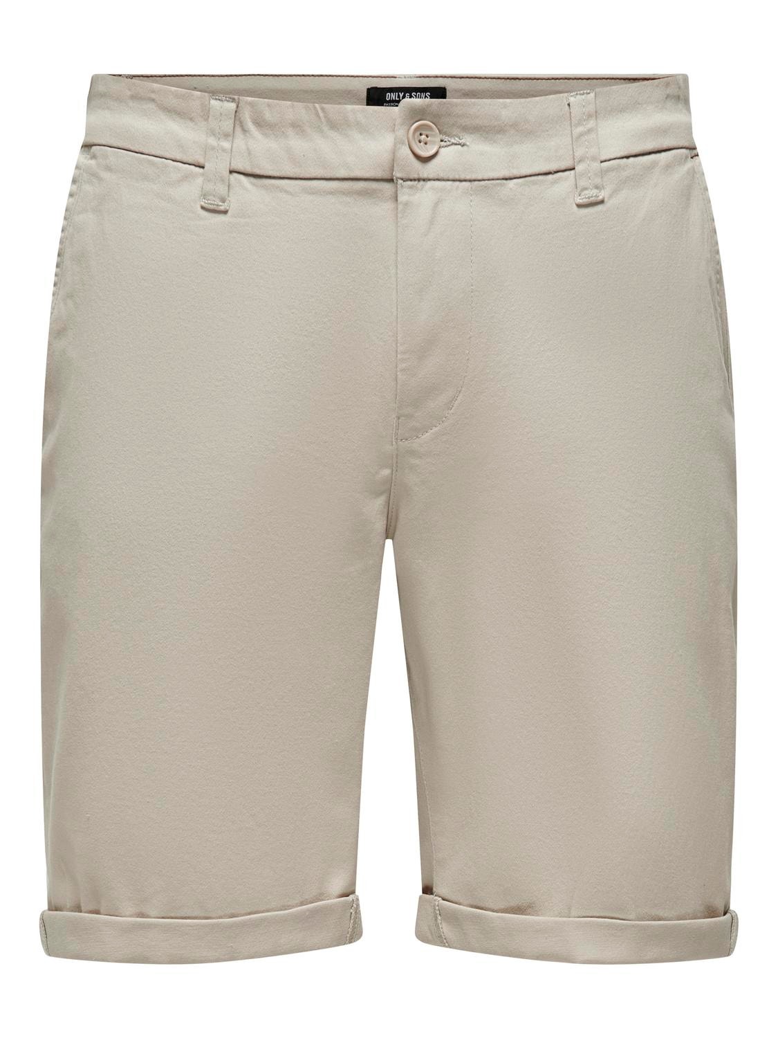 ONLY & SONS Normal geschnitten Shorts -Silver Lining - 22027905
