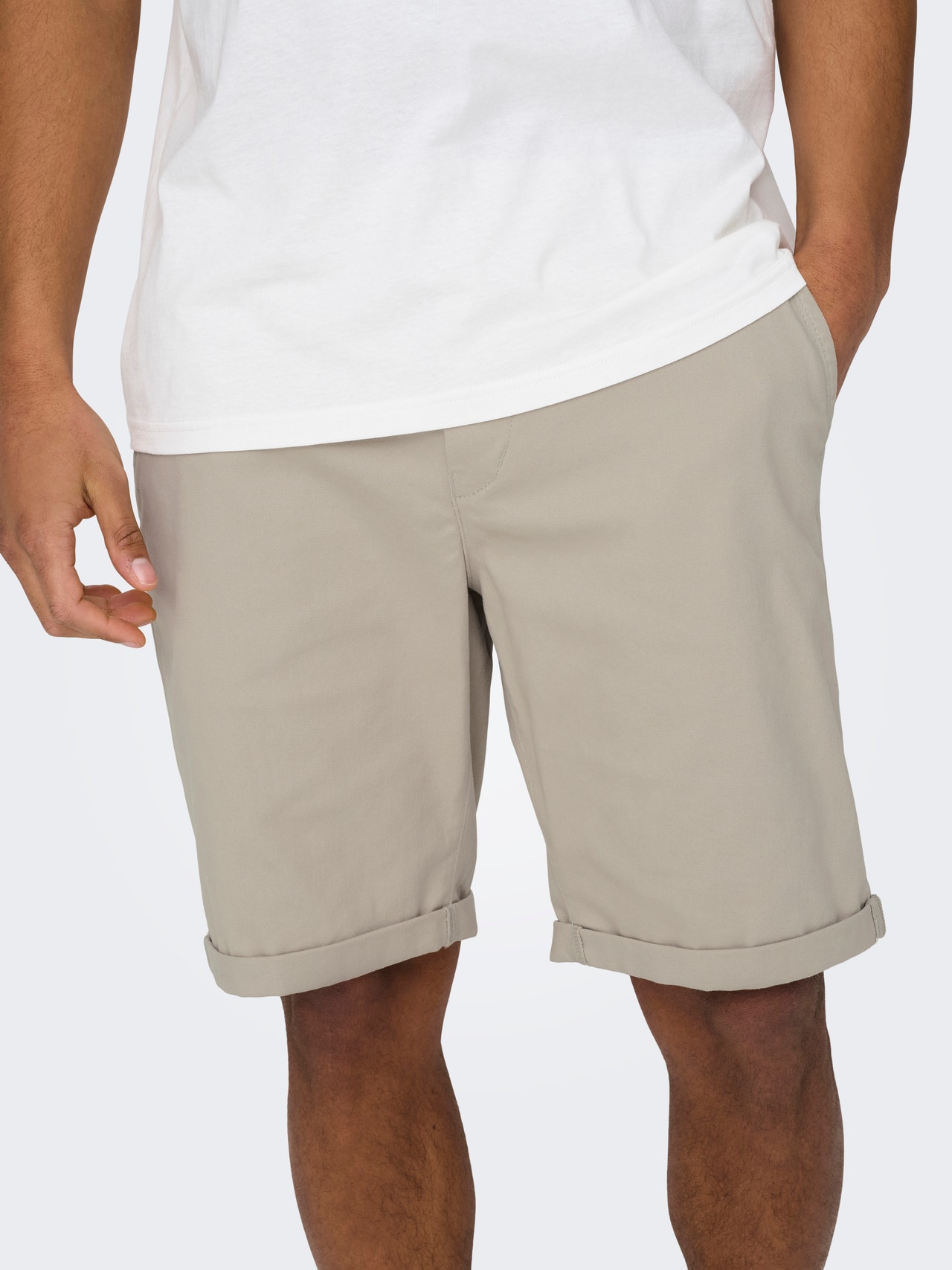 ONLY & SONS Regular fit Shorts -Silver Lining - 22027905