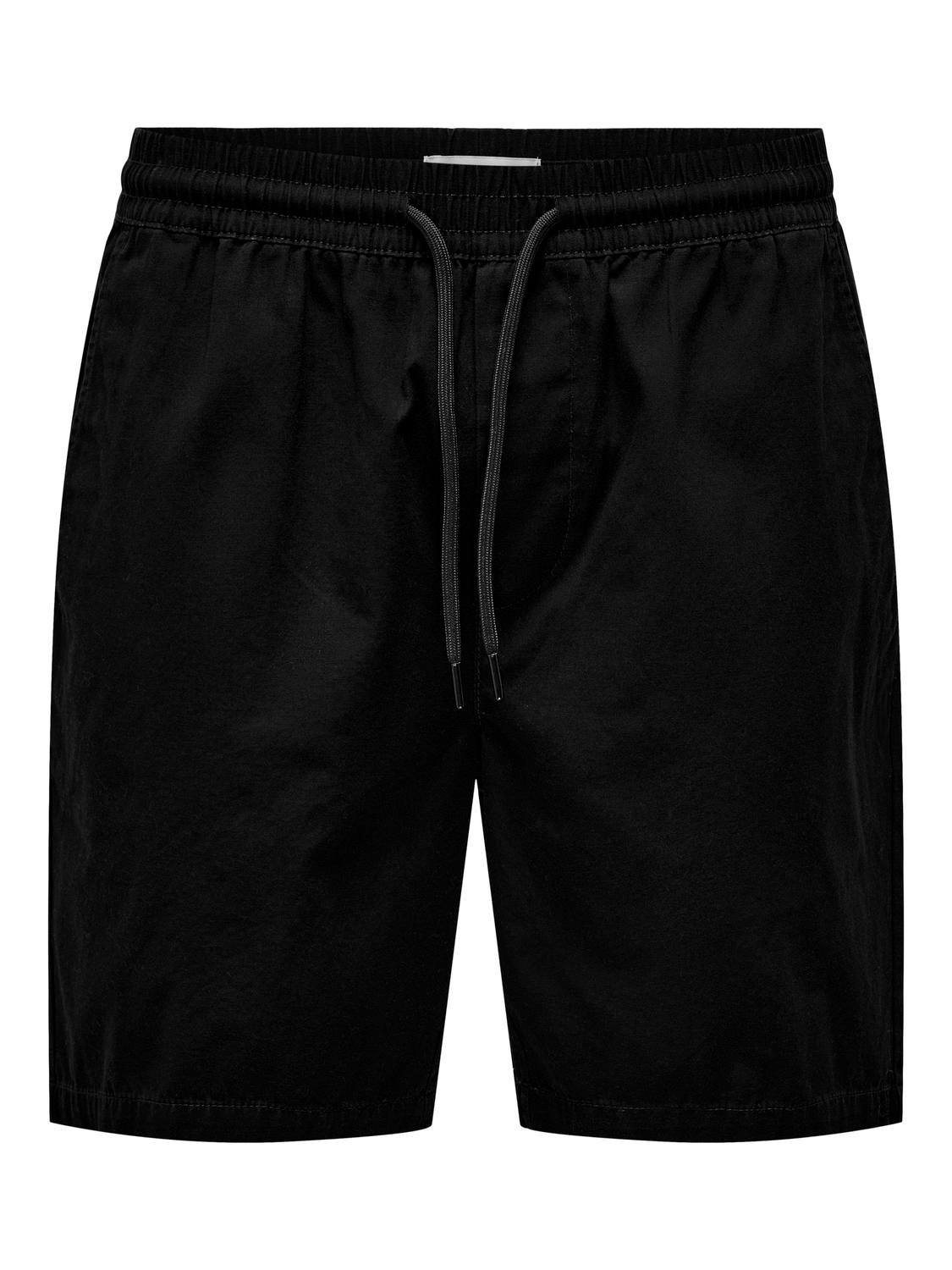ONLY & SONS Normal geschnitten Shorts -Black - 22027949
