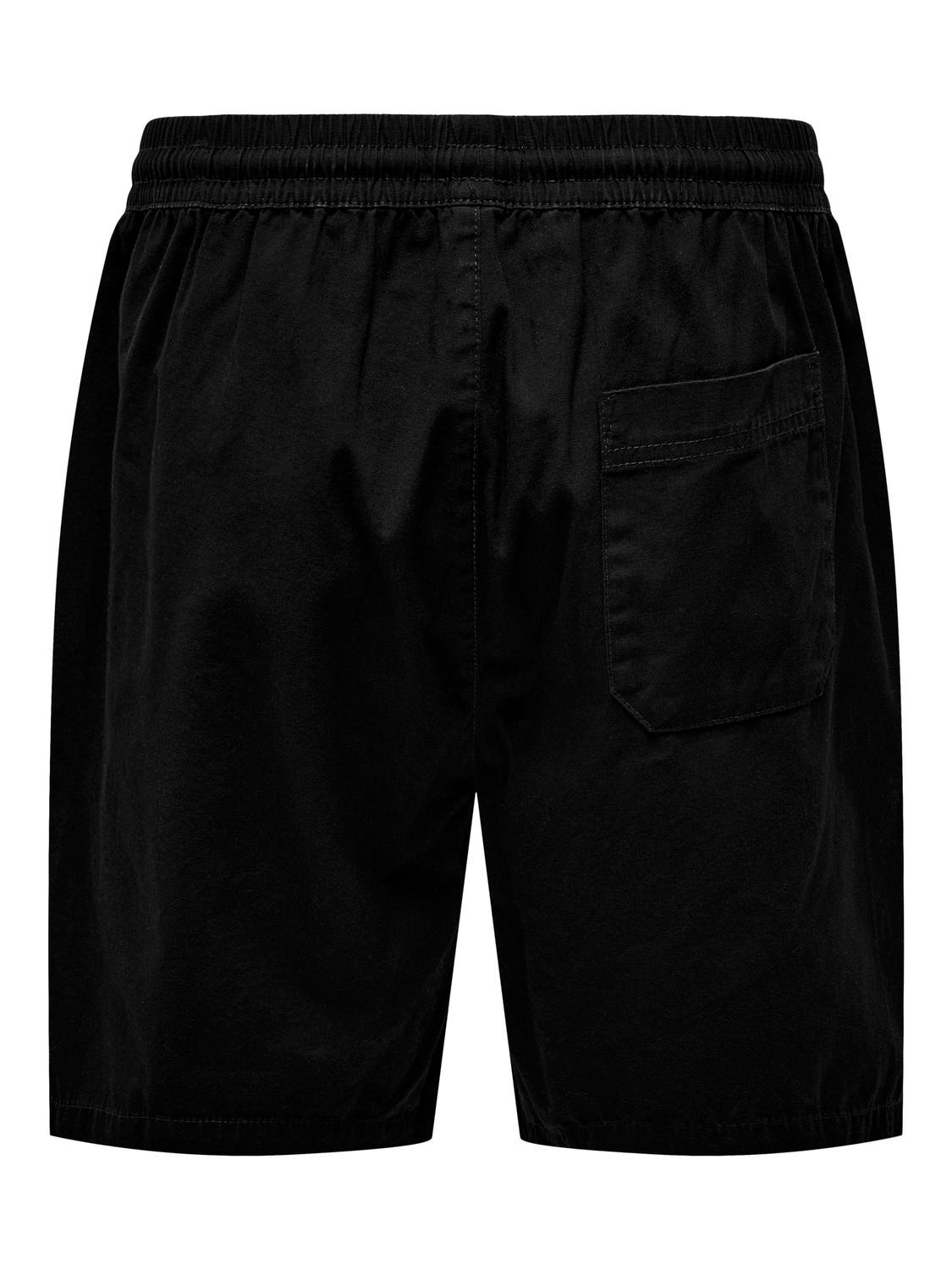 ONLY & SONS Normal geschnitten Shorts -Black - 22027949