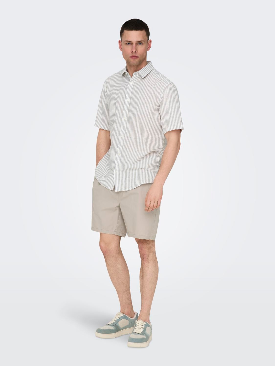 ONLY & SONS Regular Fit Shorts -Silver Lining - 22027949