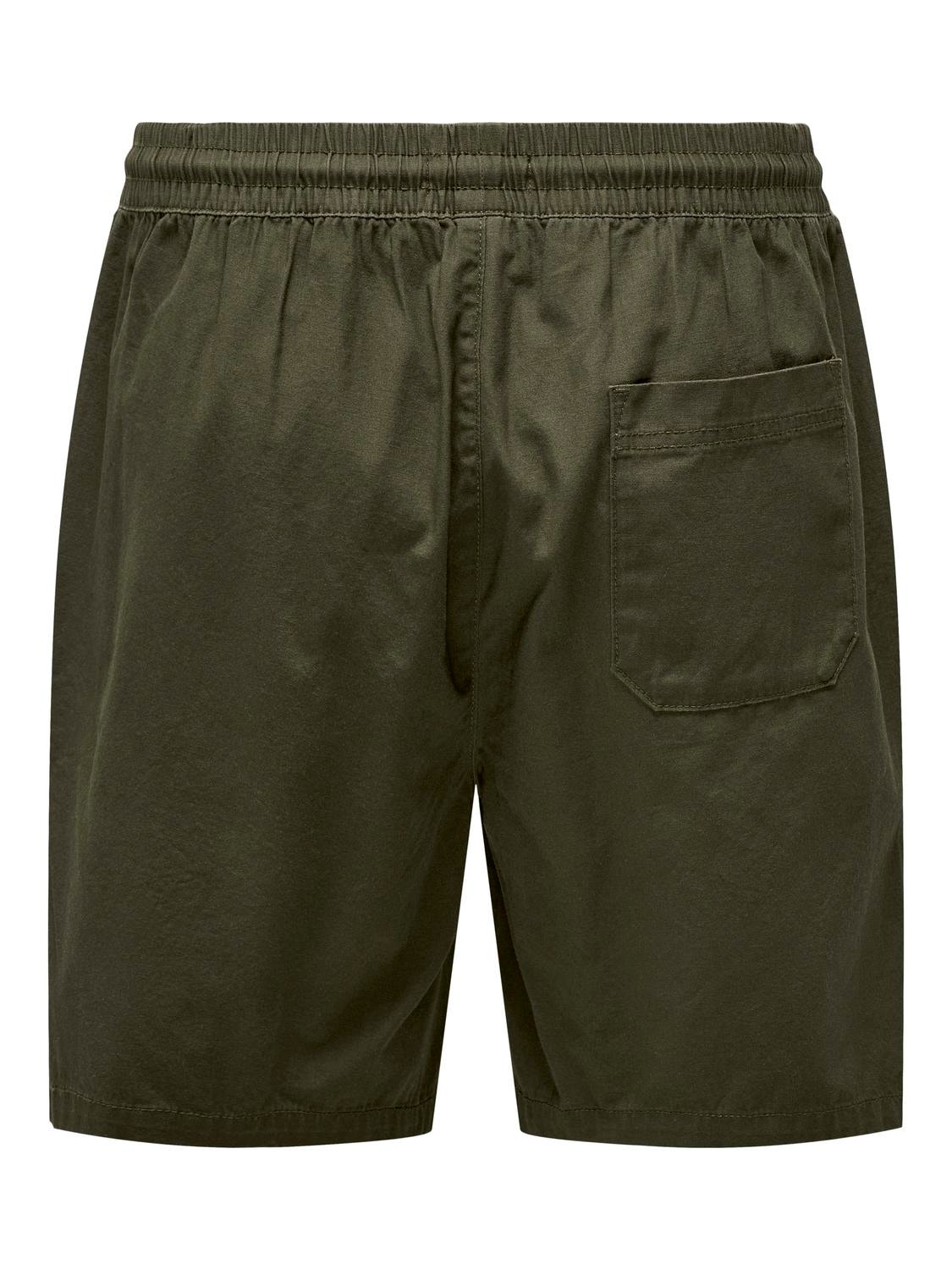 ONLY & SONS Normal geschnitten Shorts -Olive Night - 22027949