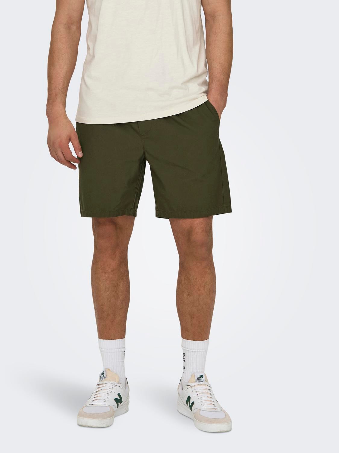 ONLY & SONS Normal passform Shorts -Olive Night - 22027949