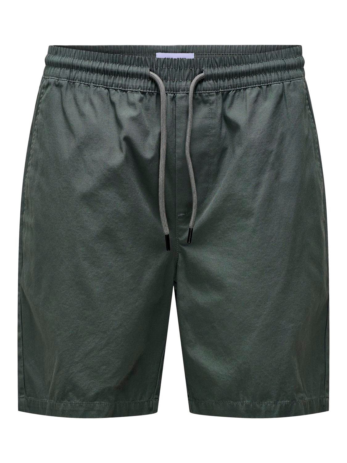 ONLY & SONS Normal geschnitten Shorts -Balsam Green - 22027949